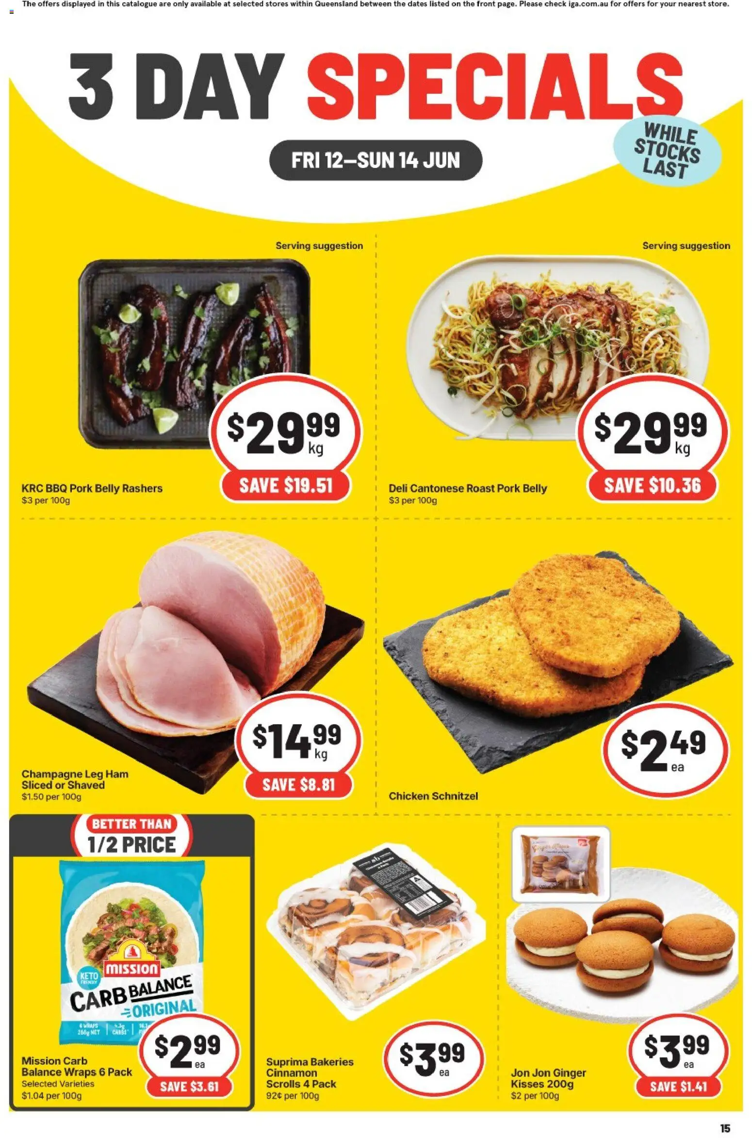 IGA catalogue - valid from 12.06.2026 | Page: 2 | Products: Ginger, Ham, Chicken, Pork