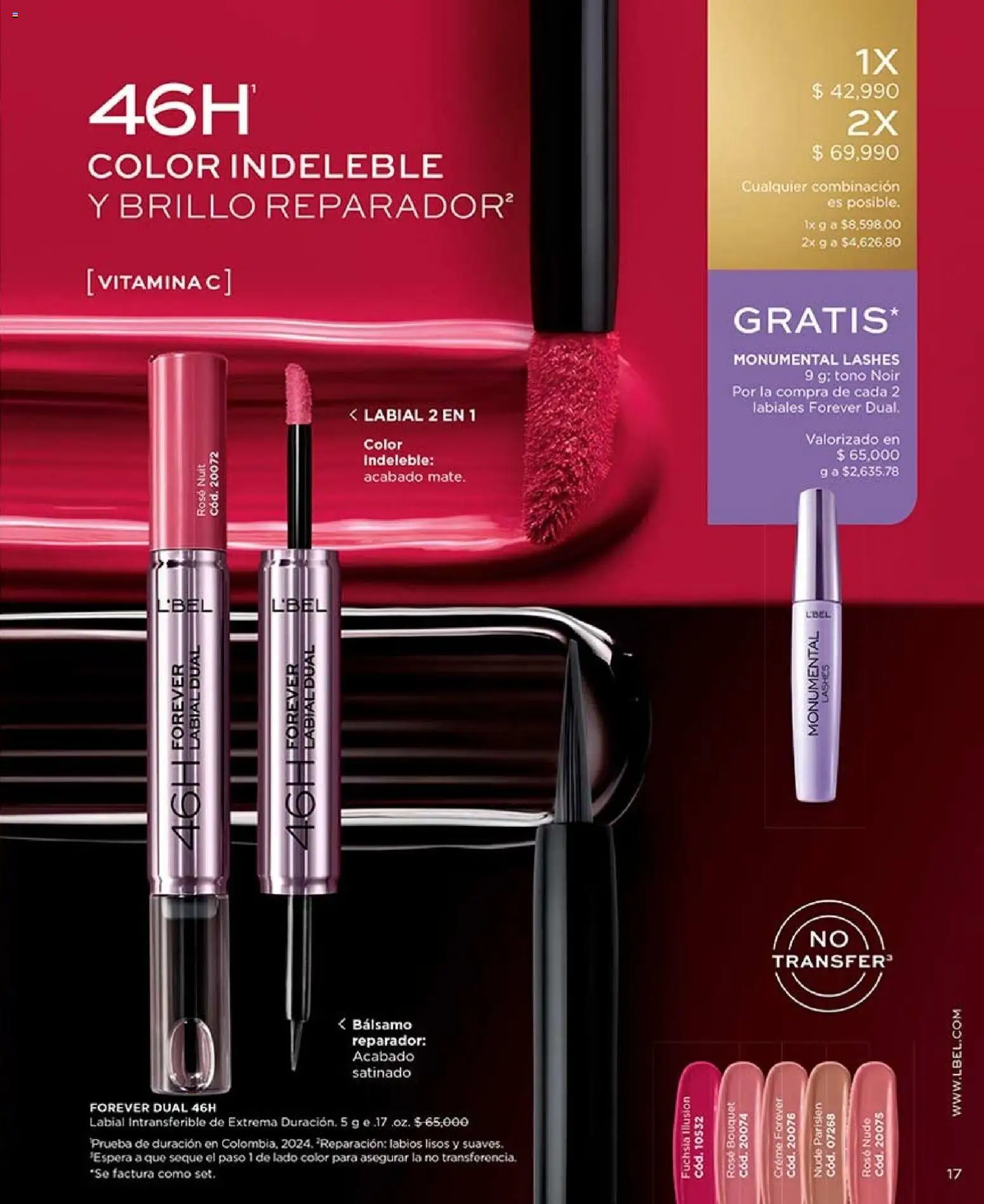 L'Bel revista - valida desde el 07/08/2026 | Página: 17 | Productos: Bálsamo, Brillo, Combinación