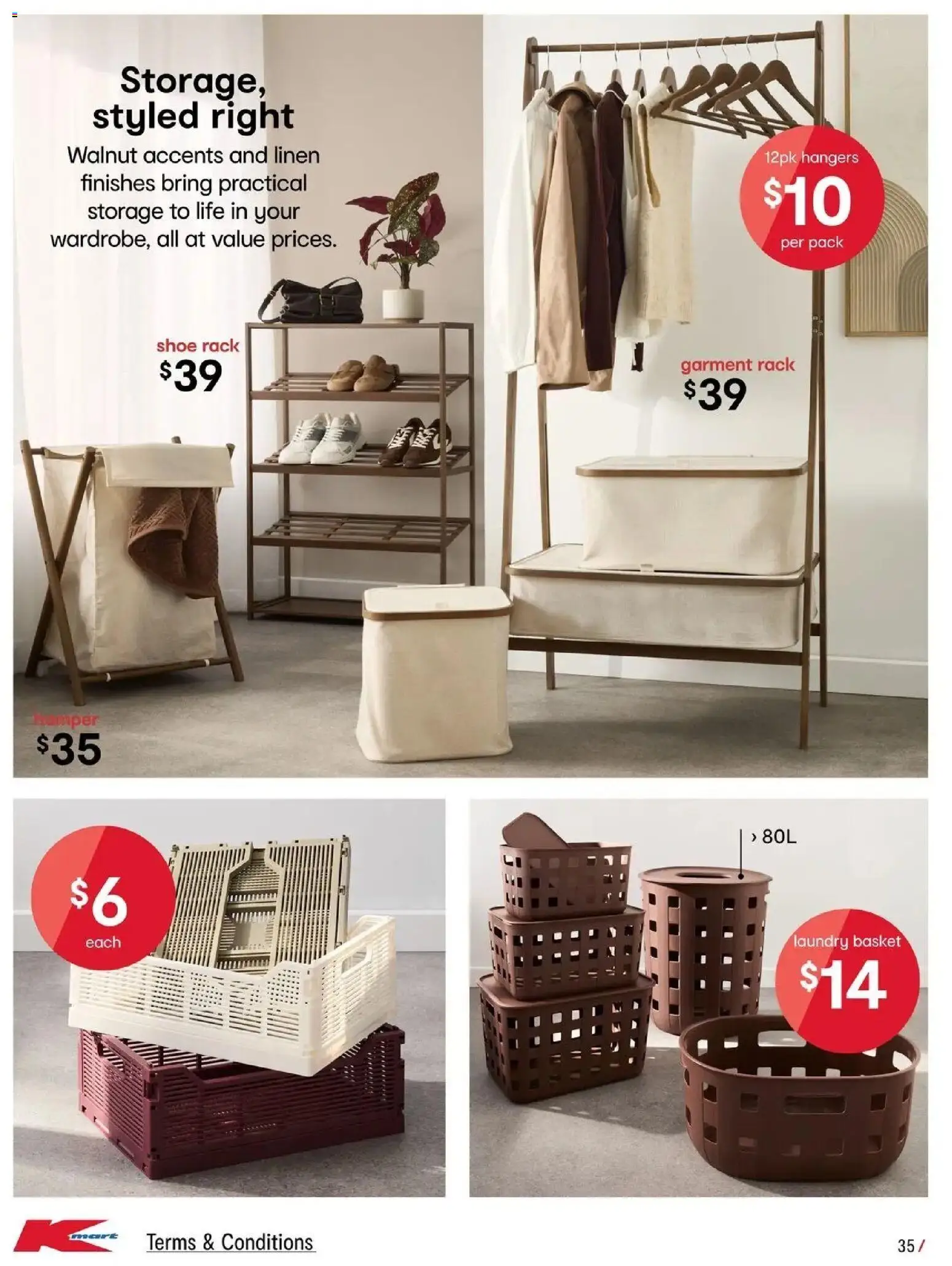 Kmart catalogue - valid from 23/07/2026 | Page: 35 | Products: Basket, Linen, Laundry basket, Laundry