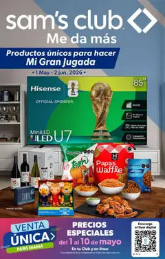 Vista previa de Sam's Club catálogo, nuevo folleto de la tienda, válido en México a partir del 01.05.2026