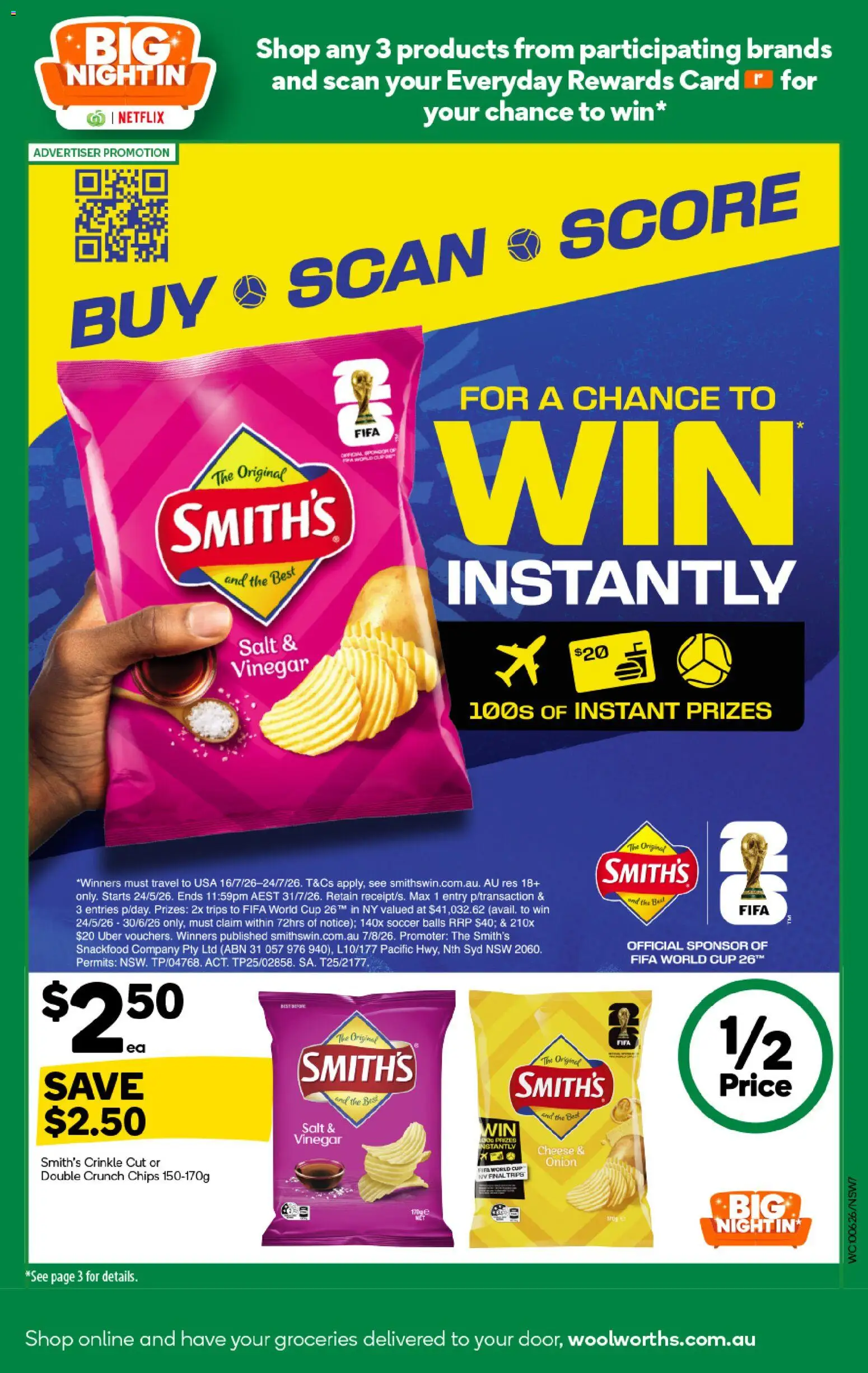 Woolworths catalogue - valid from 10.06.2026 | Page: 7 | Products: Cheese, Chips, Salt, Vinegar