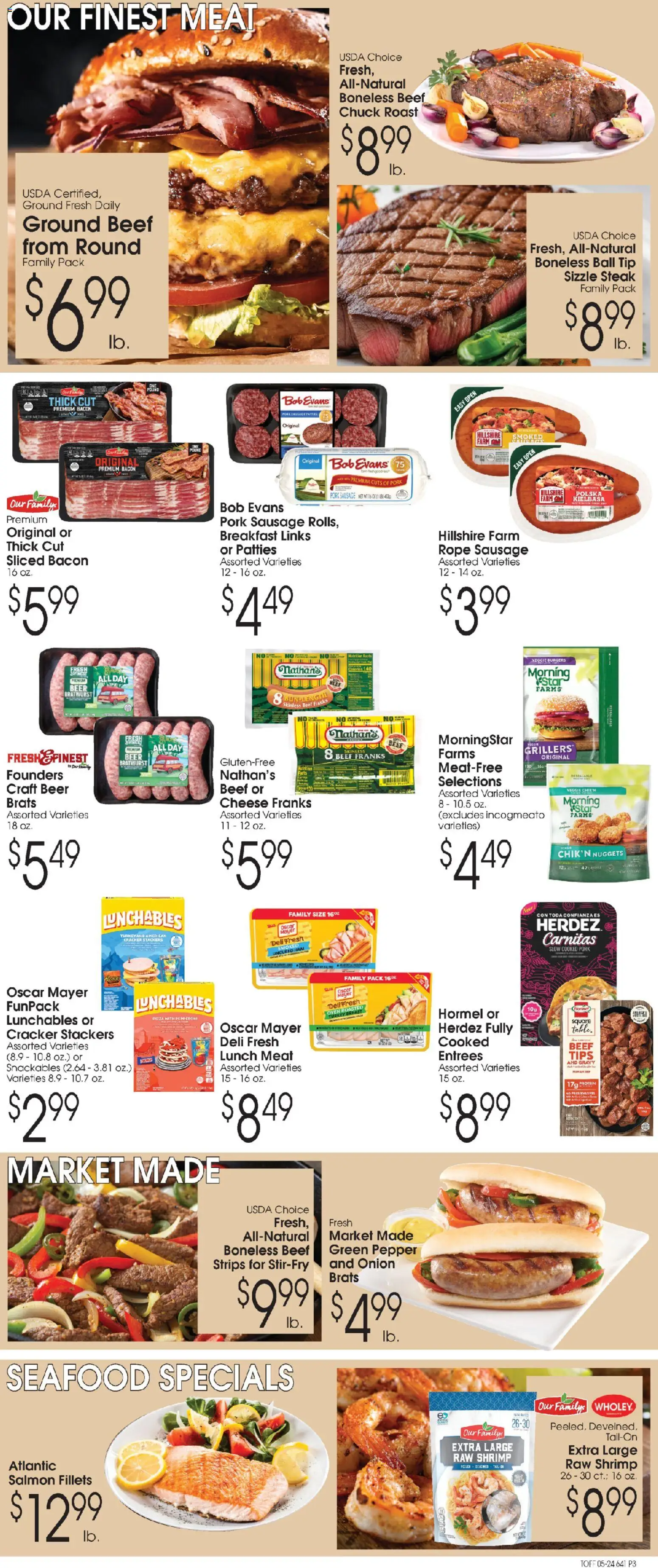 Family Fare Ad - valid from 24.05.2026 | Page: 3 | Products: Cheese, Pork, Pepper, Sausage