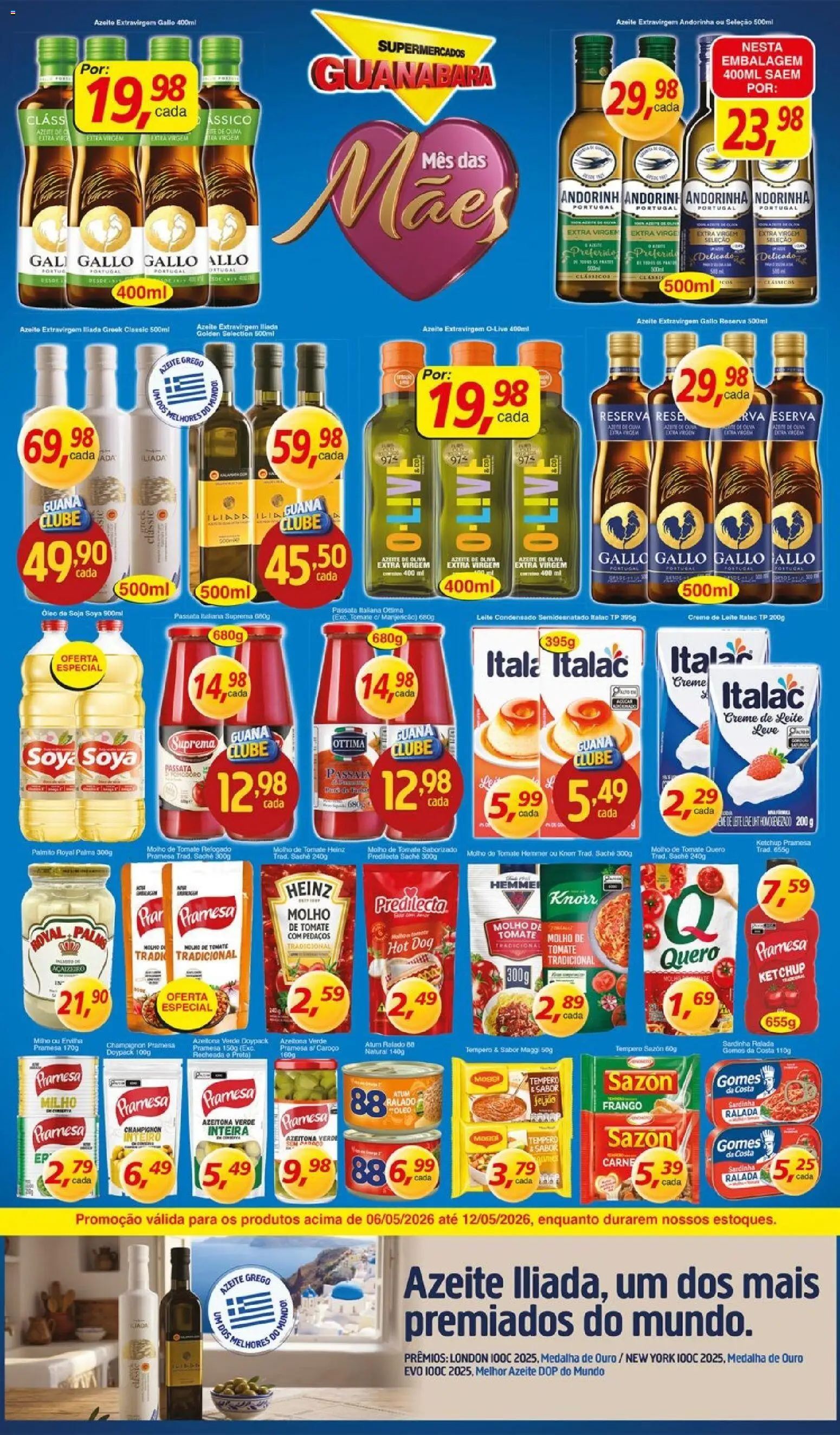 Supermercados Guanabara Folheto - válido de 06.05.2026 | Página: 3 | Produtos: Ervilha, Carne, Creme de leite, Leite condensado