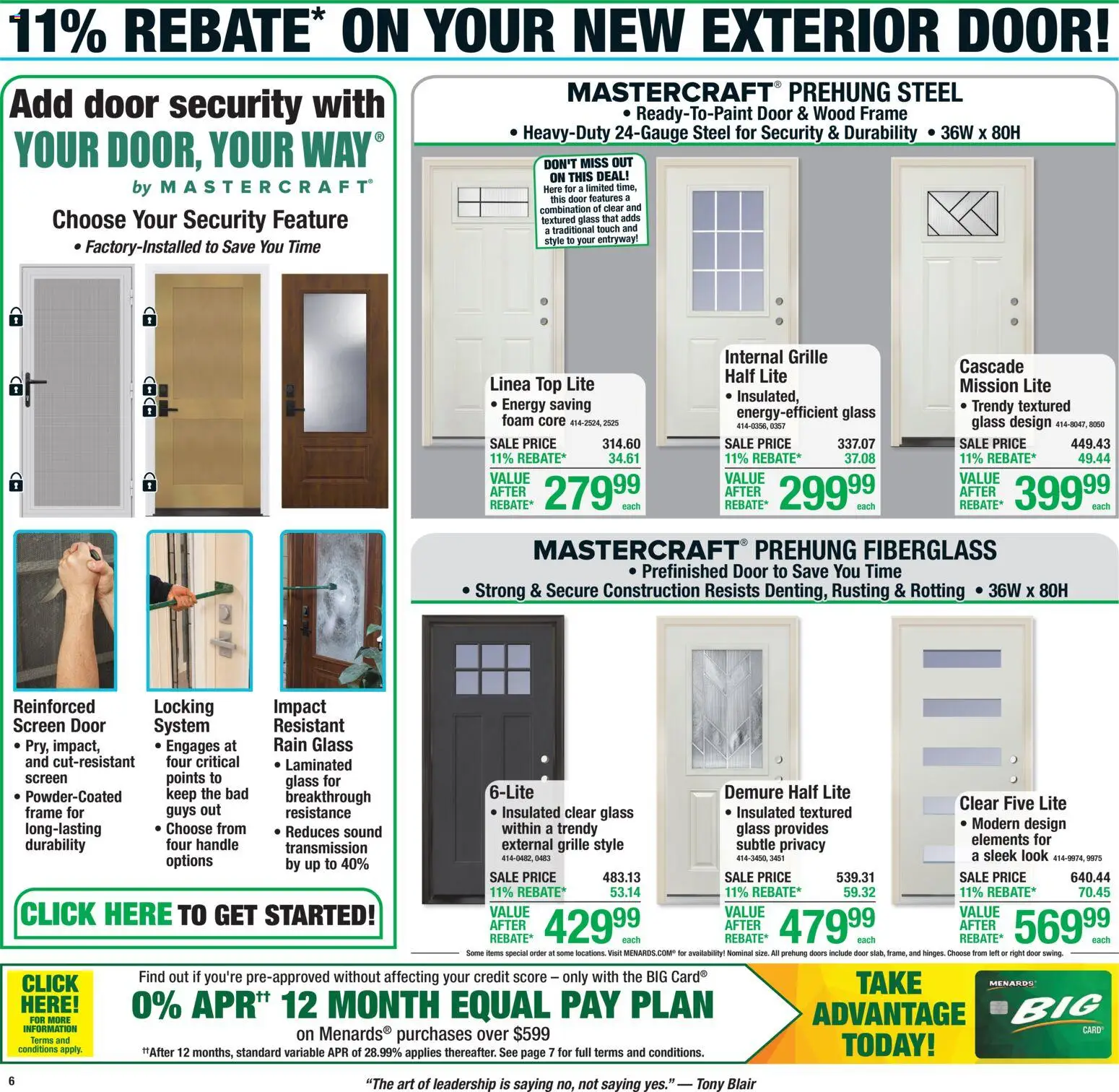 Menards Weekly Ad - valid from 09/10/2026 | Page: 9 | Products: Doors, Foam