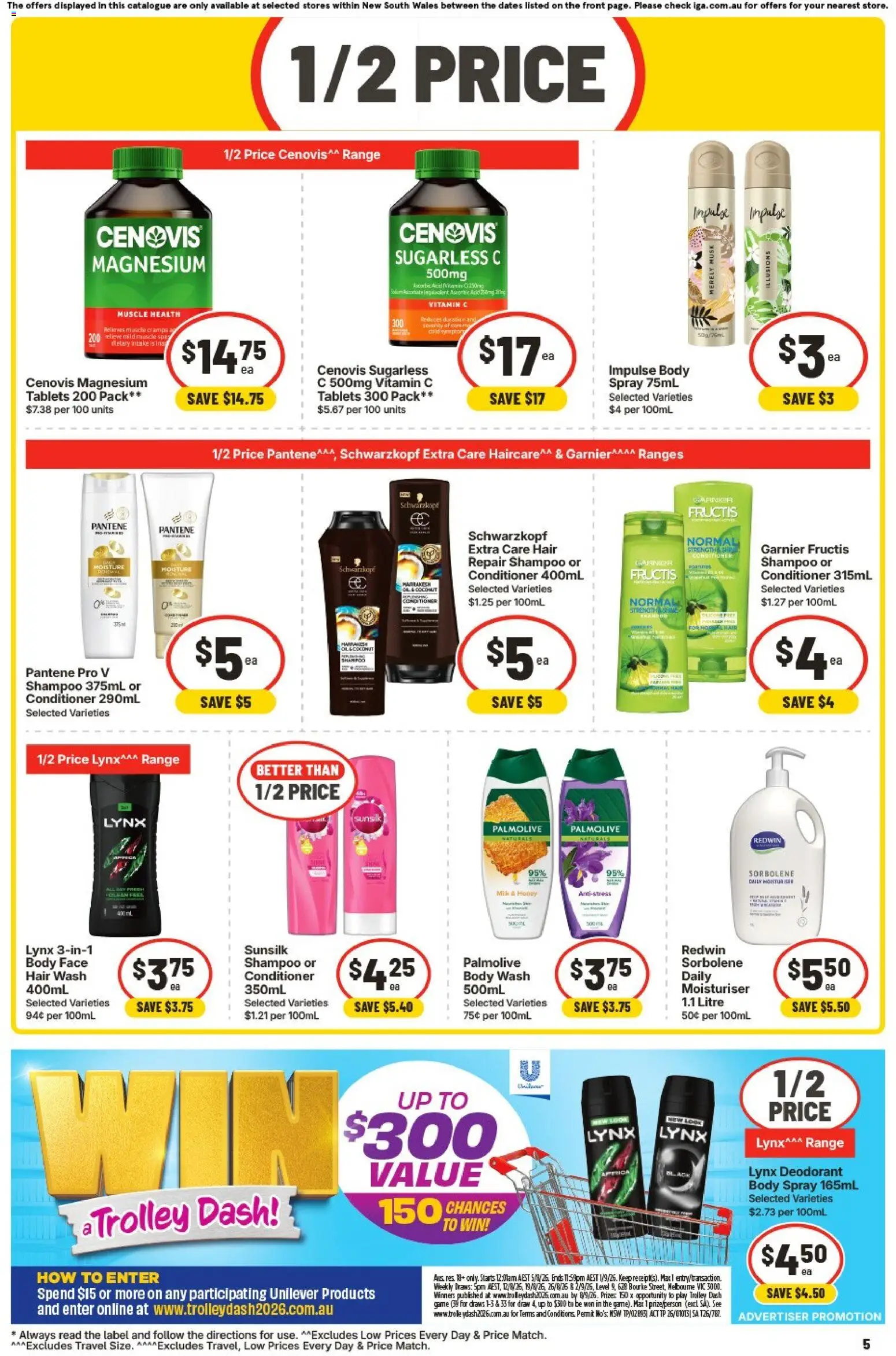 IGA catalogue - valid from 02/09/2026 | Page: 6 | Products: Oil, Moisturiser, Trolley, Game
