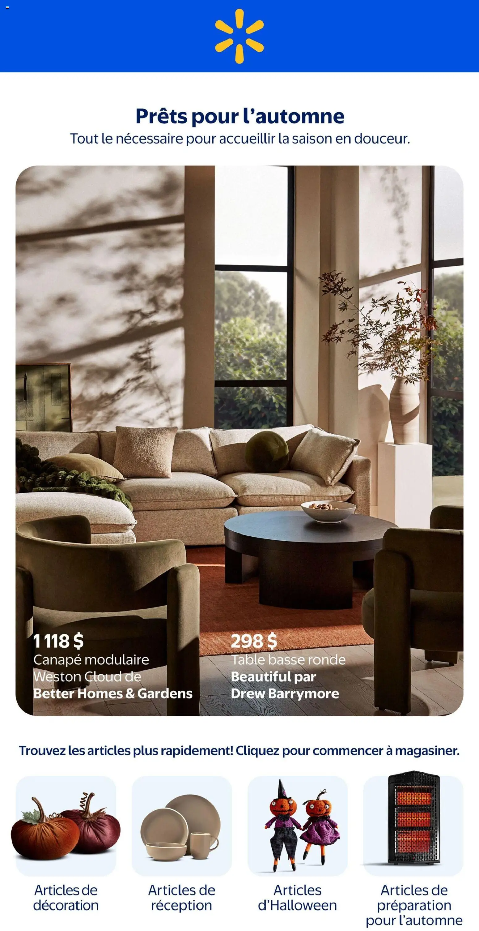Walmart flyer valid from Sep 10, 2026 | Page: 1 | Products: Glasses, Decoration, Wine