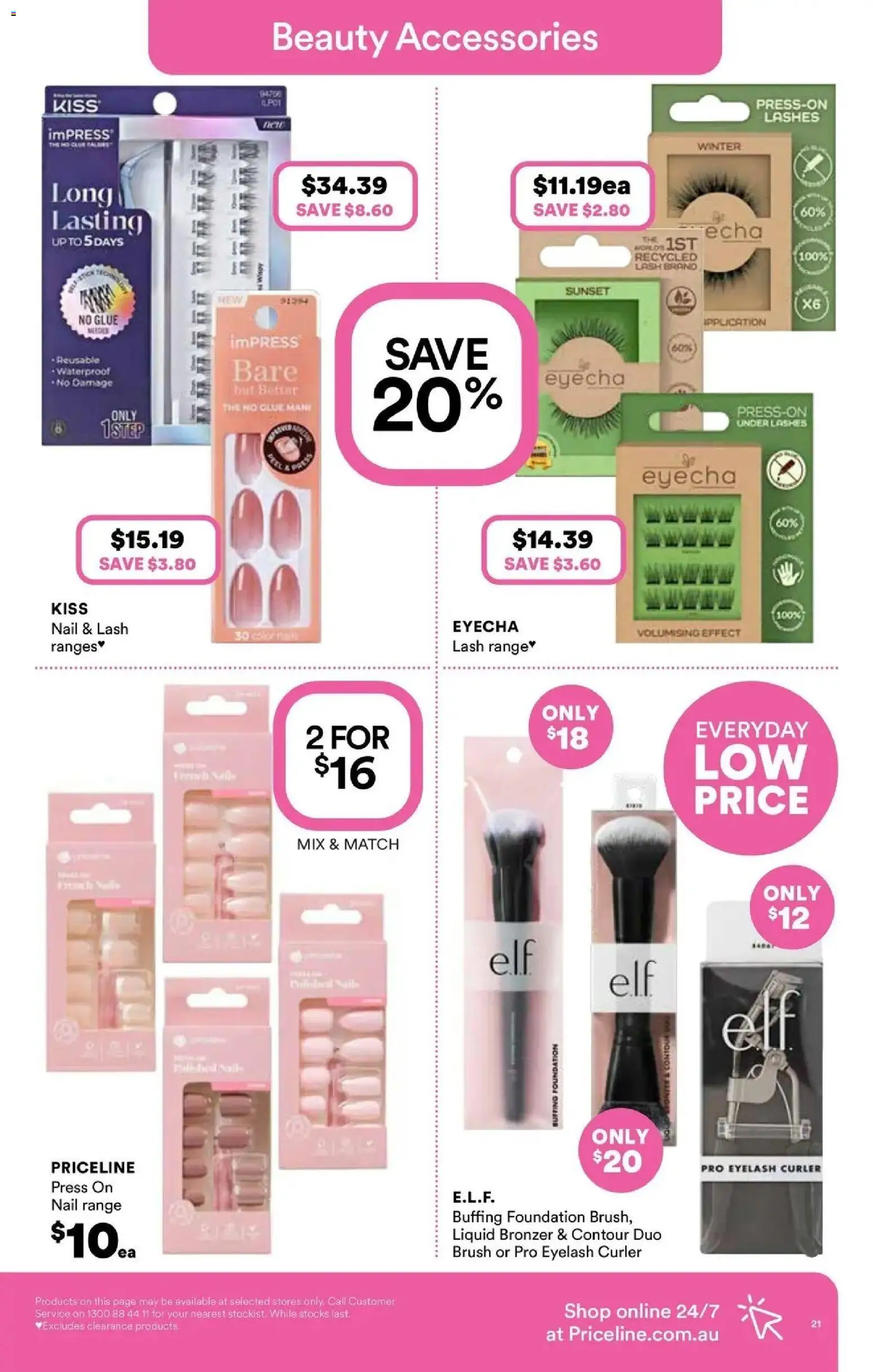 Priceline Pharmacy catalogue - valid from 06.05.2026 | Page: 21 | Products: Brush, Accessories, Glue, Press