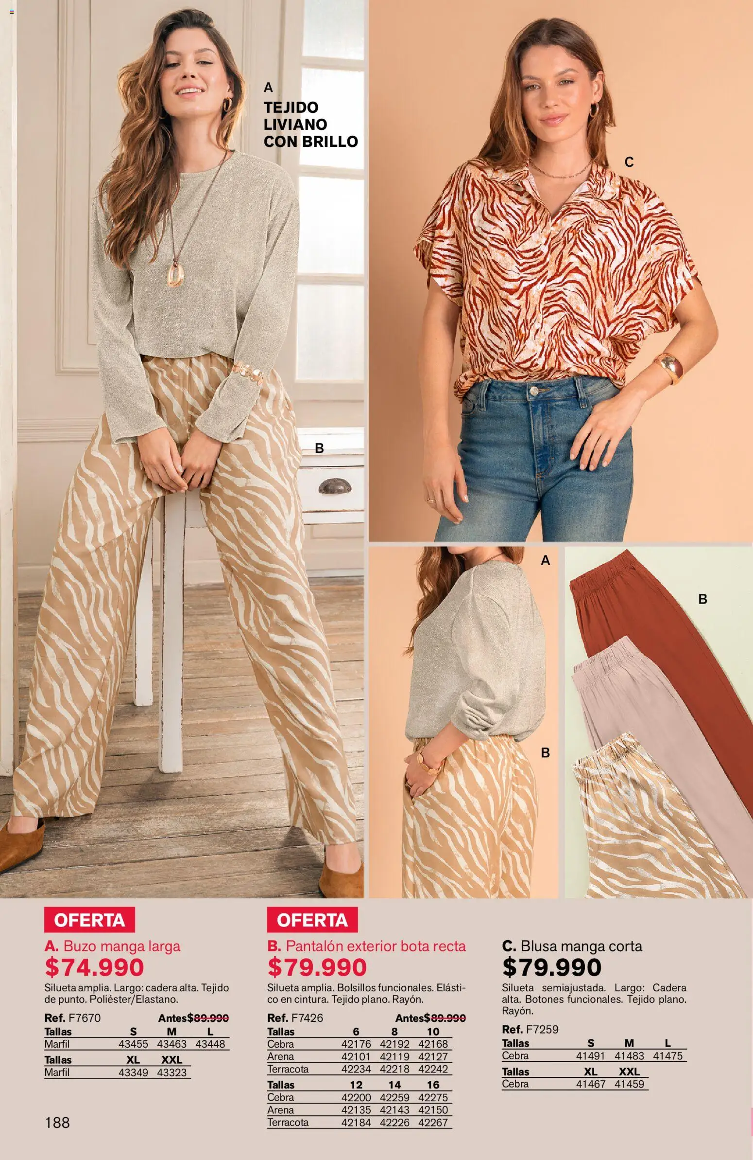 Leonisa revista - valida desde el 24/08/2026 | Página: 188 | Productos: Bolsillos, Brillo, Buzo, Blusa