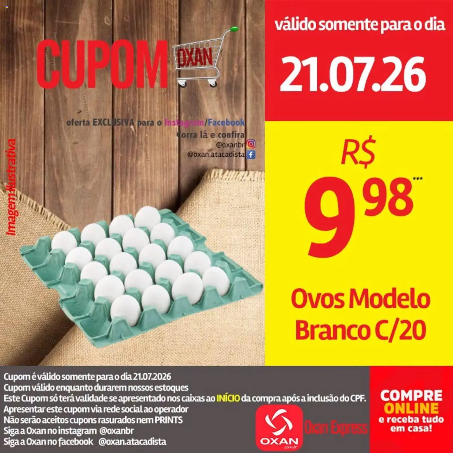 Oxan Atacadista Folheto - válido de 21/07/2026 | Página: 4 | Produtos: Ovos