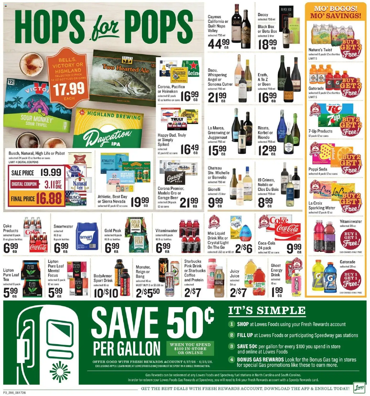 Lowes Foods Grand Opening - valid from 17.06.2026 | Page: 3 | Products: Coffee, Juice, Water, Quilt