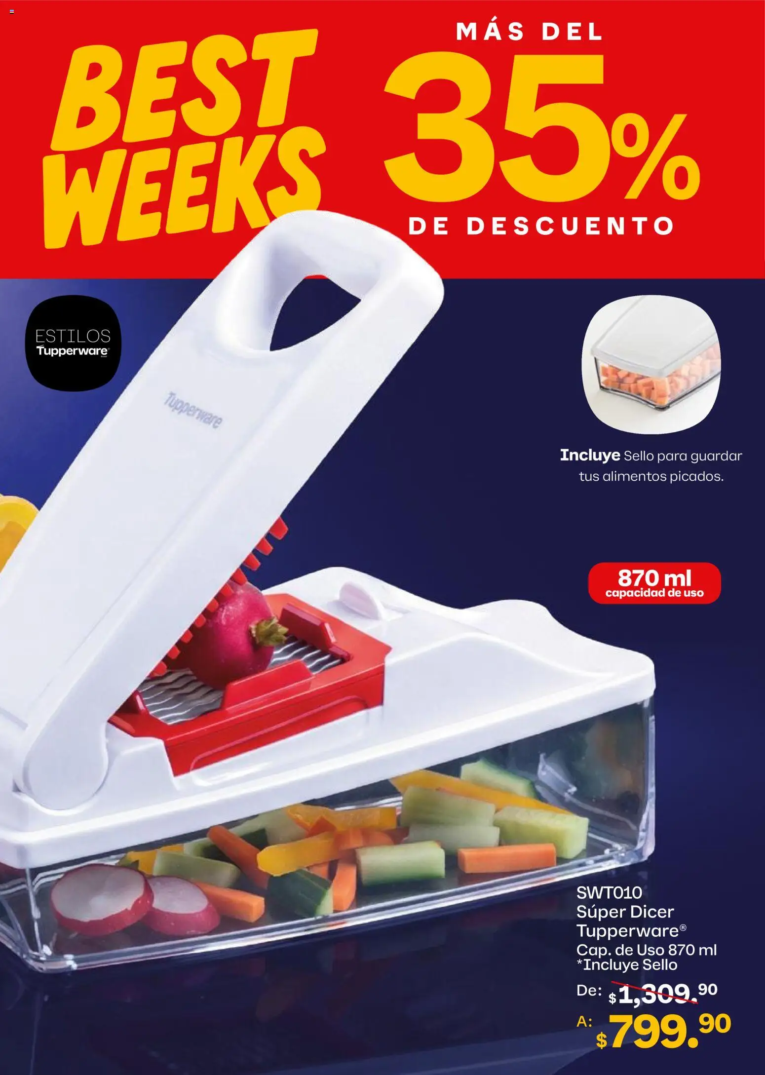 Nuevas ofertas de Tupperware válidas en toda la República Mexicana desde el 05/10/2026. ¡Encuentra las mejores ofertas en Tupperware catálogo! | Página: 19