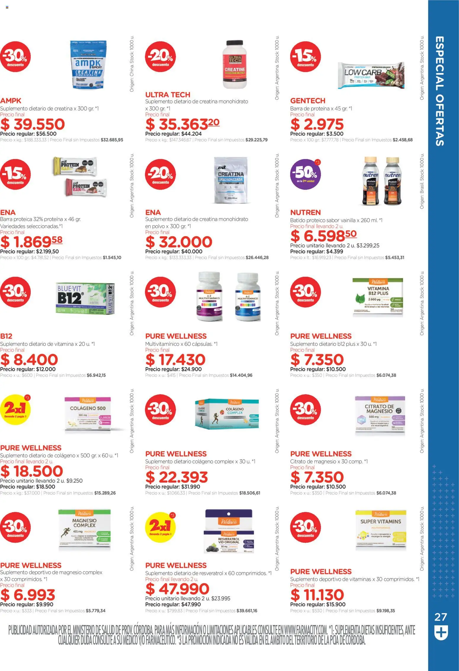 Farmacity catálogo │ válido desde el 30.04.2026 | Página: 27 | Productos: Vitaminas, Suplemento dietario, Polvo