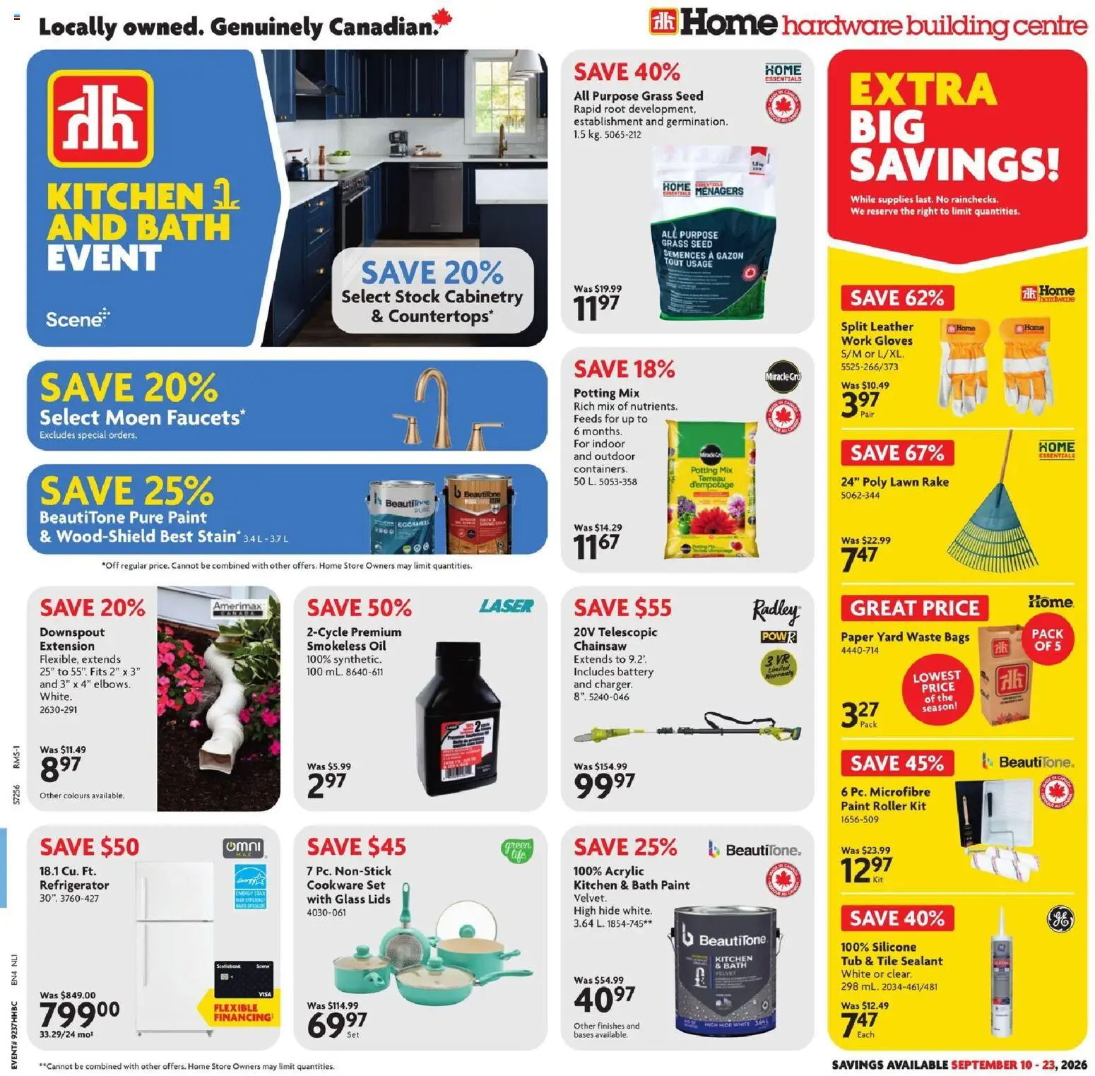 Home Hardware flyer valid from Sep 10, 2026 | Page: 1