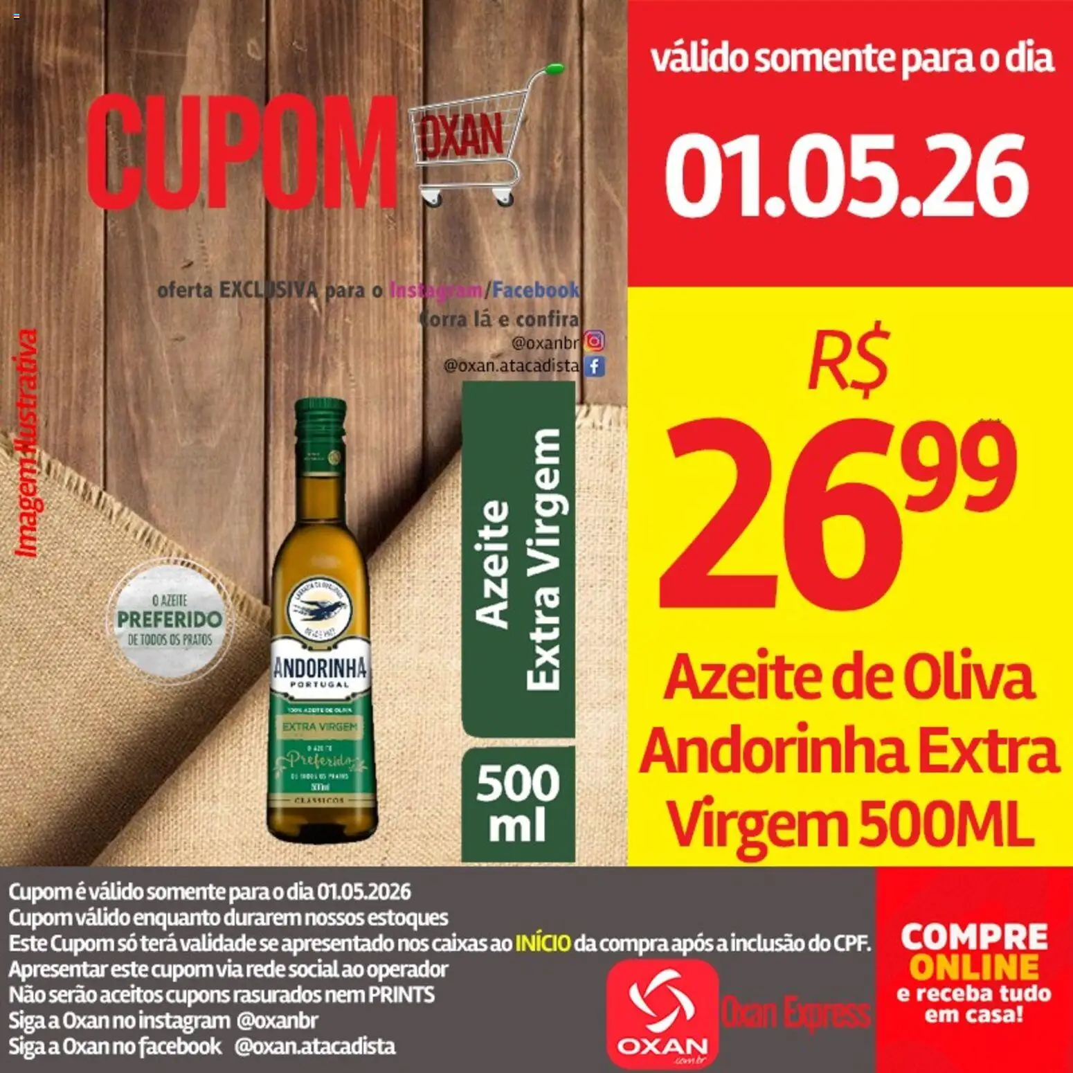 Oxan Atacadista Folheto - válido de 01.05.2026 | Página: 5 | Produtos: Azeite