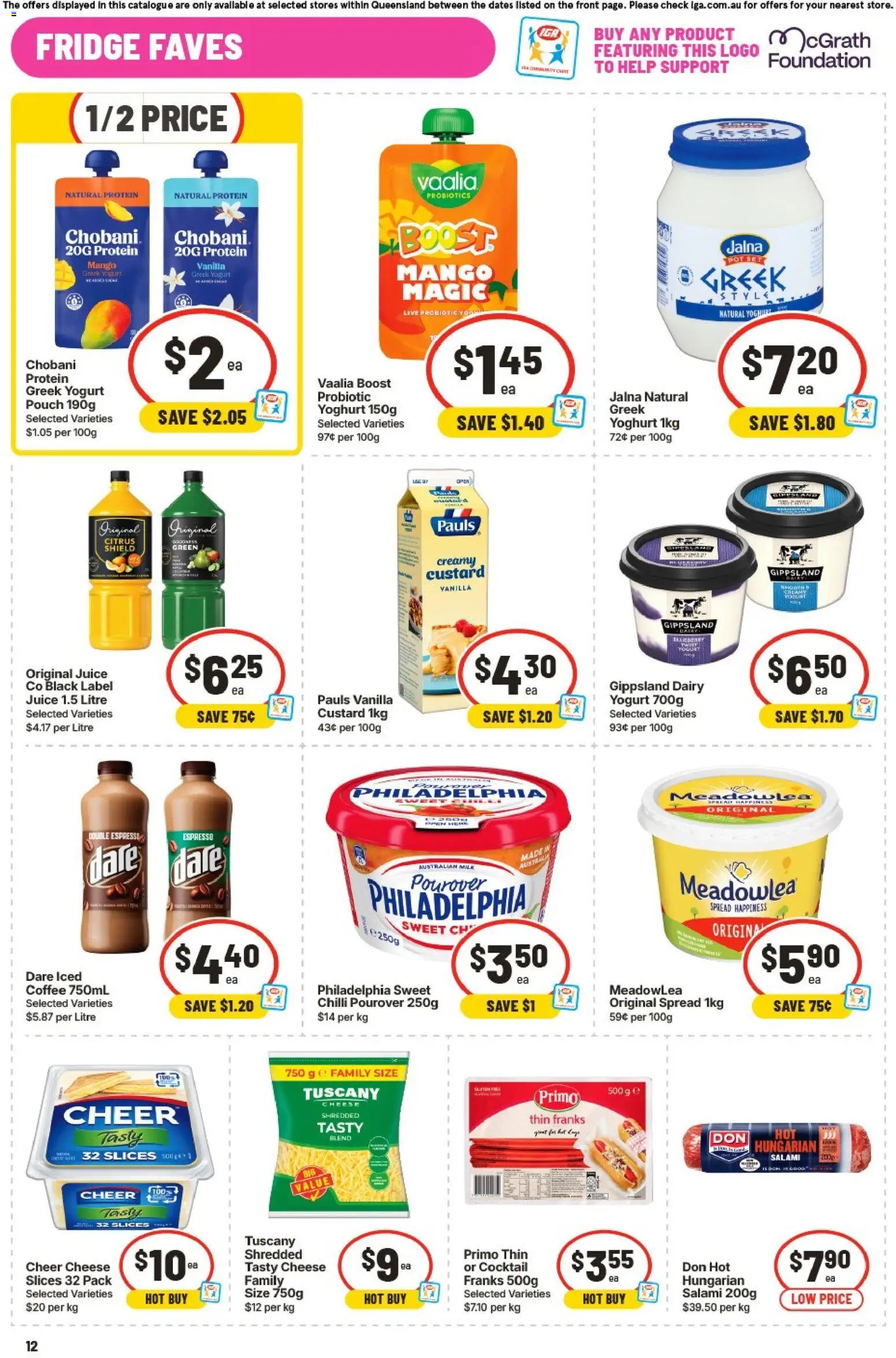 IGA catalogue - valid from 09/09/2026 | Page: 13 | Products: Cocktail, Probiotics, Greek yogurt, Foundation