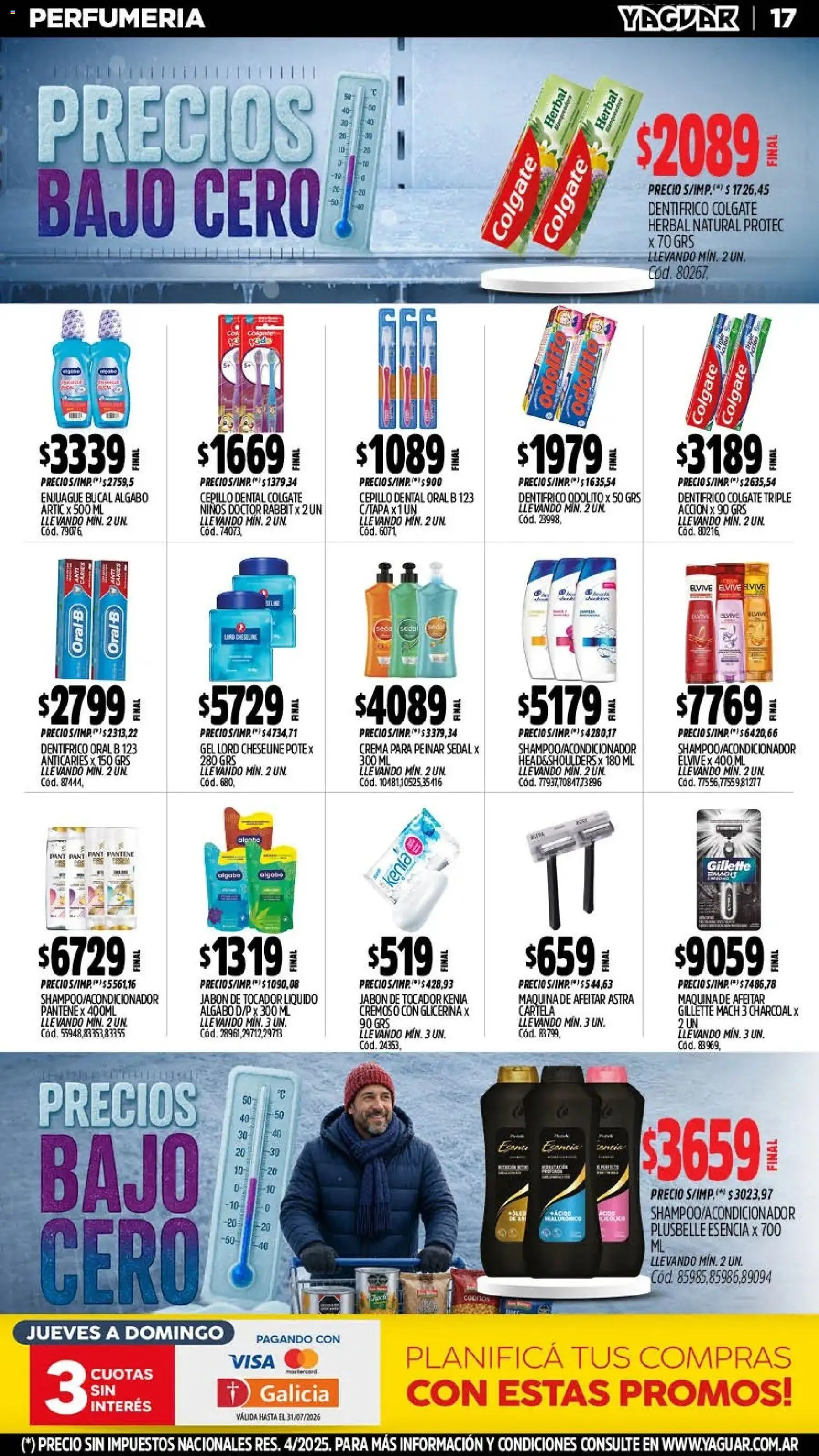 Yaguar - Oferta Semanal Trelew │ válido desde el 20/07/2026 | Página: 18 | Productos: Maquina de afeitar, Cepillo, Jabón, Enjuague bucal