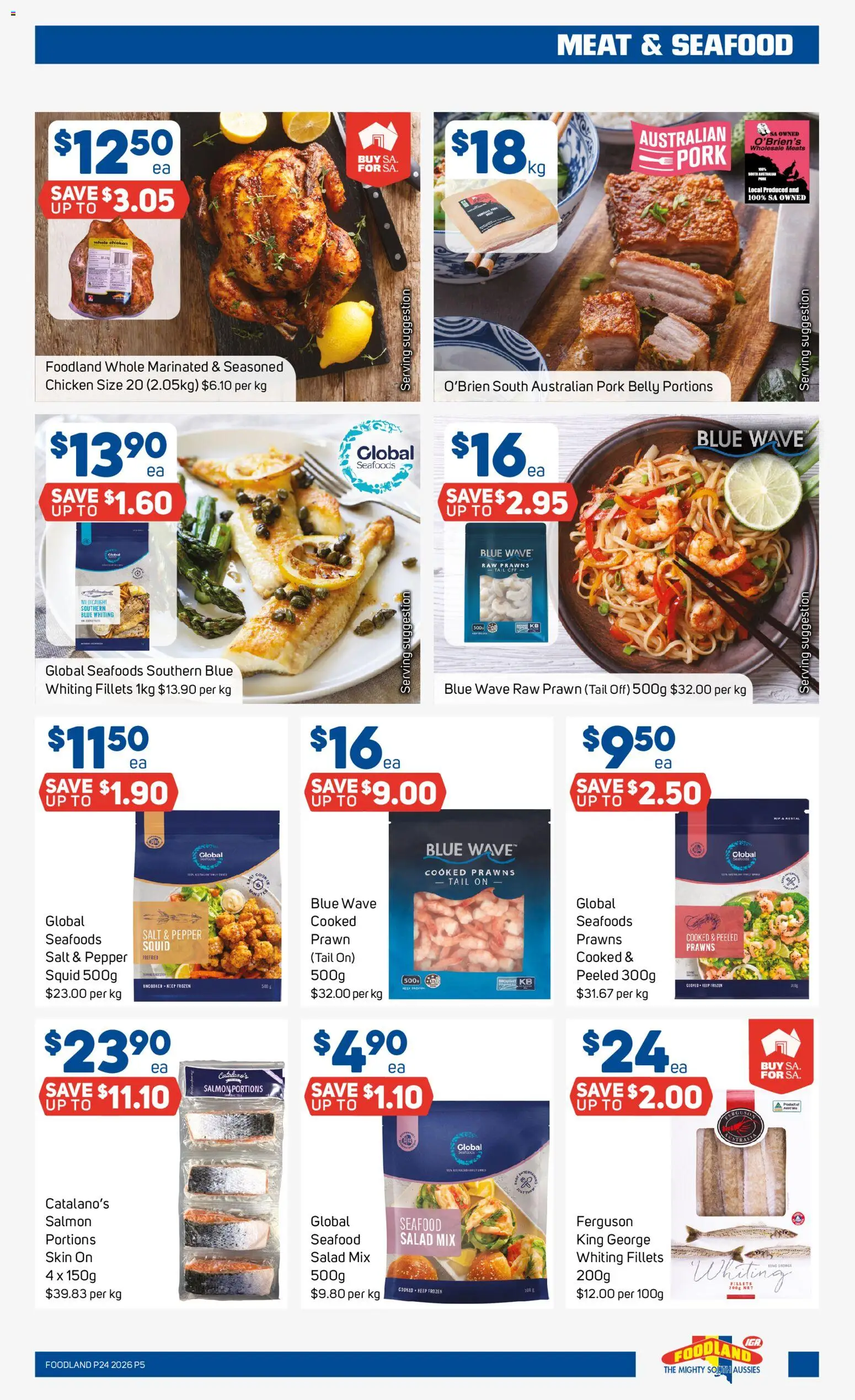 Foodland catalogue - valid from 10.06.2026 | Page: 5 | Products: Pork, Salad, Pepper, Seafood