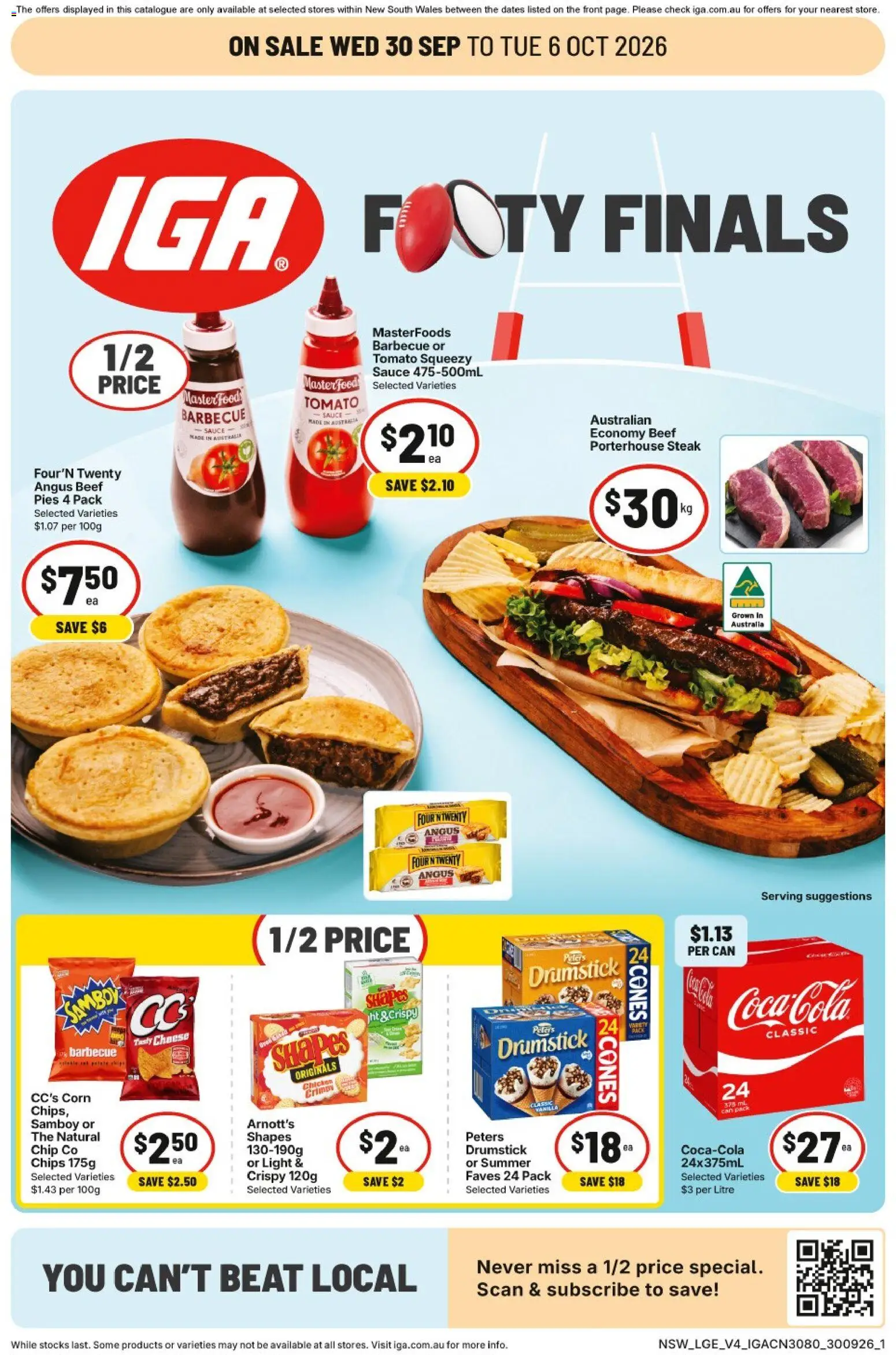 IGA catalogue - valid from 30/09/2026 | Page: 9 | Products: Corn, Light, Chips, Sauce