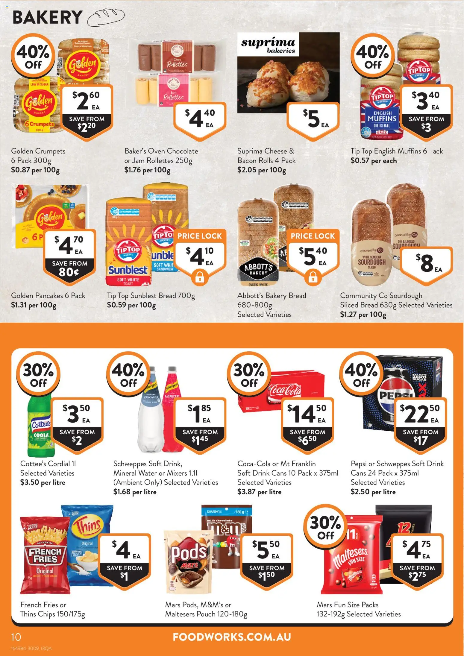 Foodworks catalogue - valid from 30/09/2026 | Page: 9 | Products: Muffins, Coca Cola, Sugar, French fries