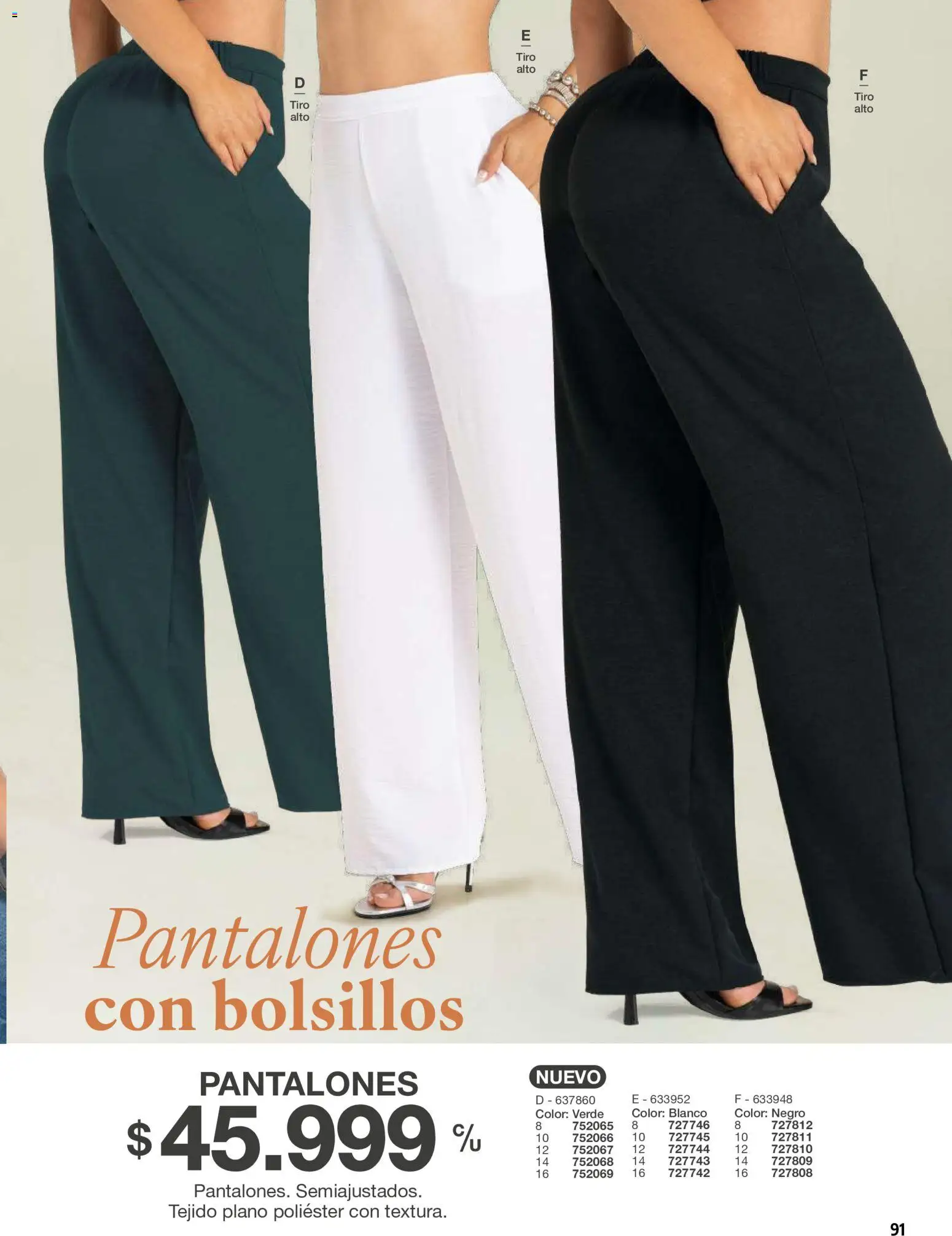 Carmel revista - valida desde el 01/07/2026 | Página: 91 | Productos: Bolsillos, Pantalones
