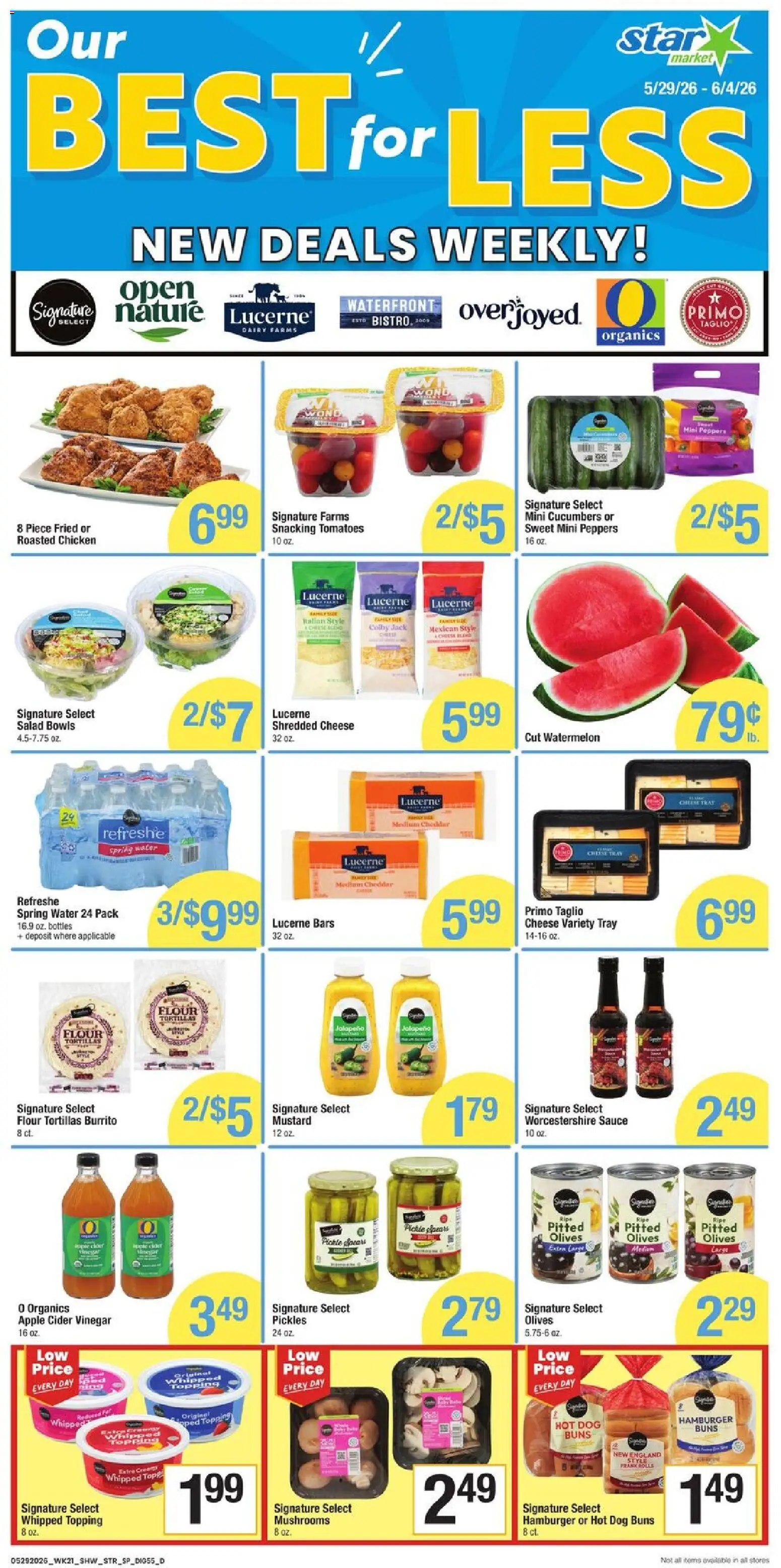 Star Market Weekly Ad - MA - valid from 29.05.2026 | Page: 8 | Products: Apple Cider Vinegar, Cider, Water, Watermelon