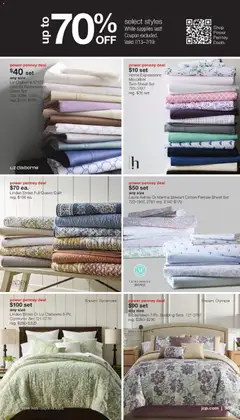 Preview of JCPenney weekly ads valid from 07/13/2026 | Page: 34 | Products: Quilt, Comforter, Sheet