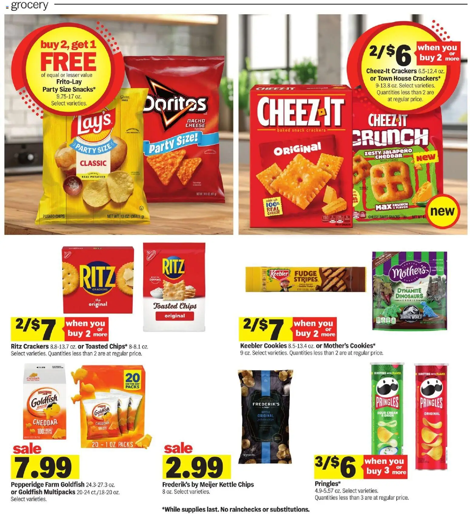 Meijer Weekly Ad - valid from 11.03.2026 | Page: 11 | Products: Chips, Cream, Cookies, Kettle