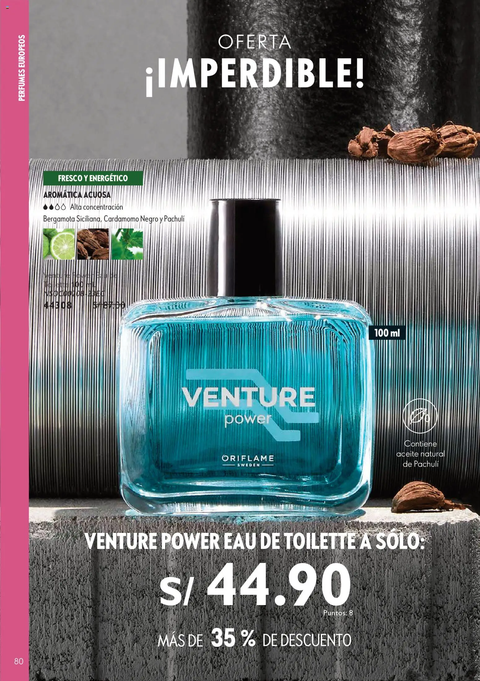 Catálogo Oriflame válido desde 01/08/2026 | Página: 80 | Productos: Aceite, EAU de Toilette