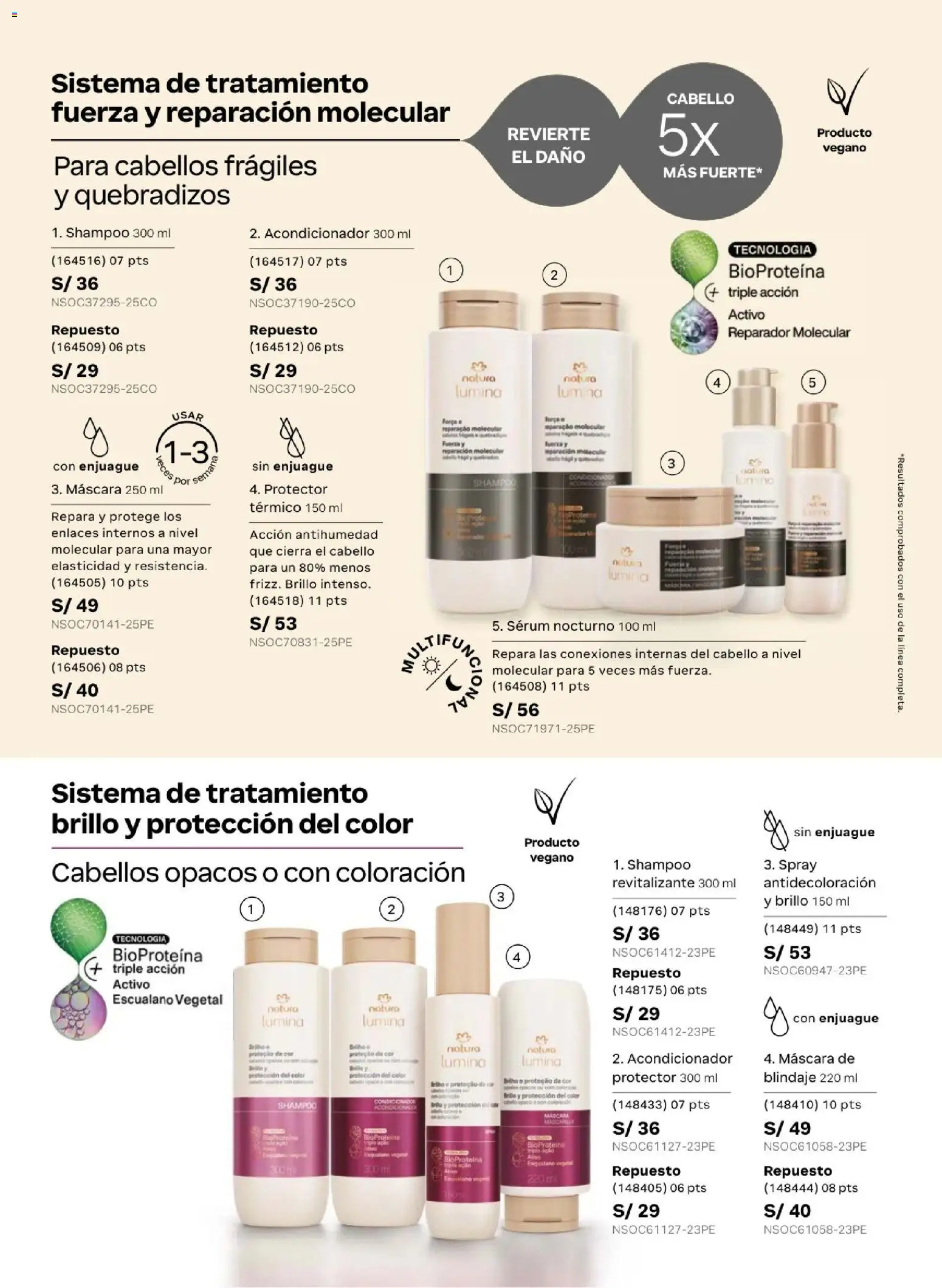 Catálogo Natura válido desde 05.05.2026 | Página: 139 | Productos: Máscara, Shampoo, Acondicionador