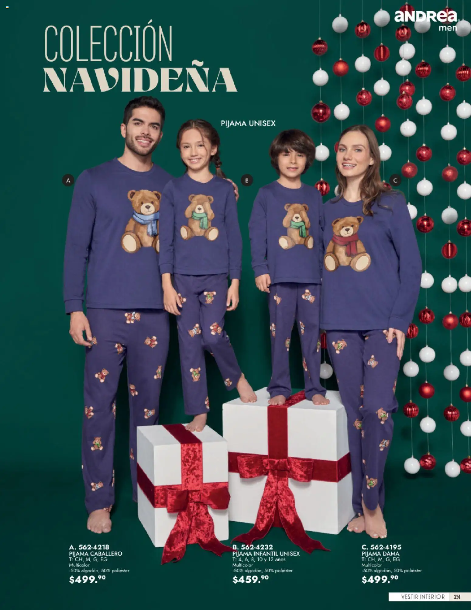 Nuevas ofertas de Andrea válidas en toda la República Mexicana desde el 23/08/2026. ¡Encuentra las mejores ofertas en Andrea catálogo Vestir Caballero! | Página: 93 | Productos: Pijama