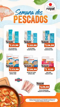 Royal Supermercados ofertas Semana dos Pescados - Pré-Visualização do folheto da loja Royal Supermercados, válido de 11/09/2026