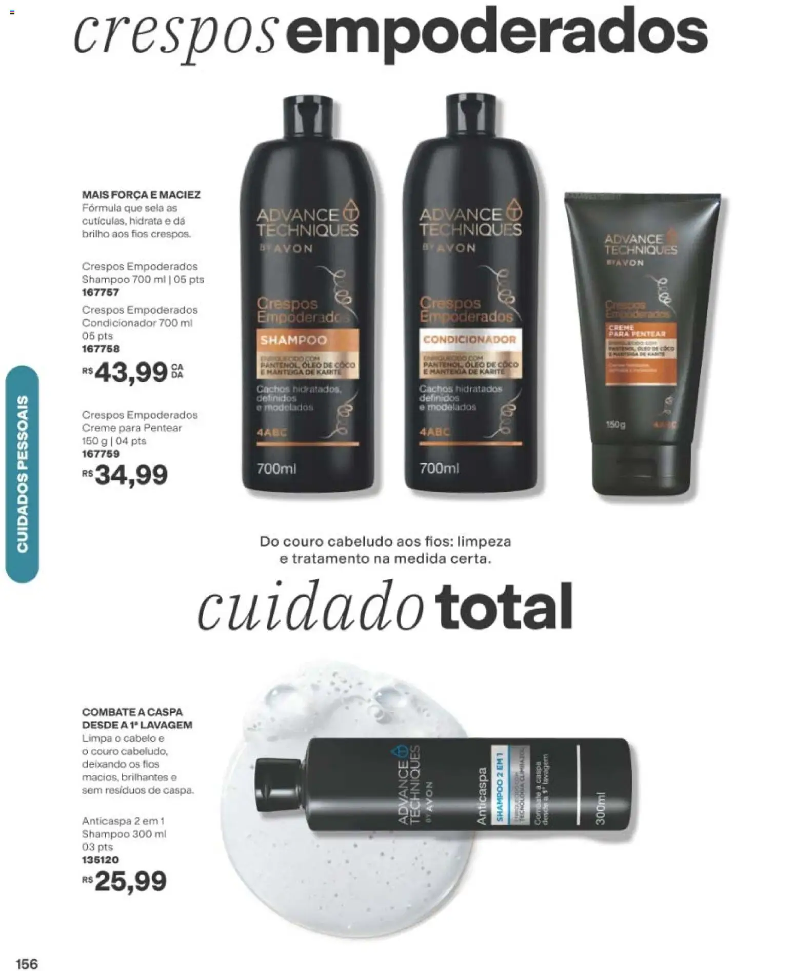 Avon Folheto - válido de 29/06/2026 | Página: 156 | Produtos: Coco, Óleo, Creme para pentear, Óleo de coco