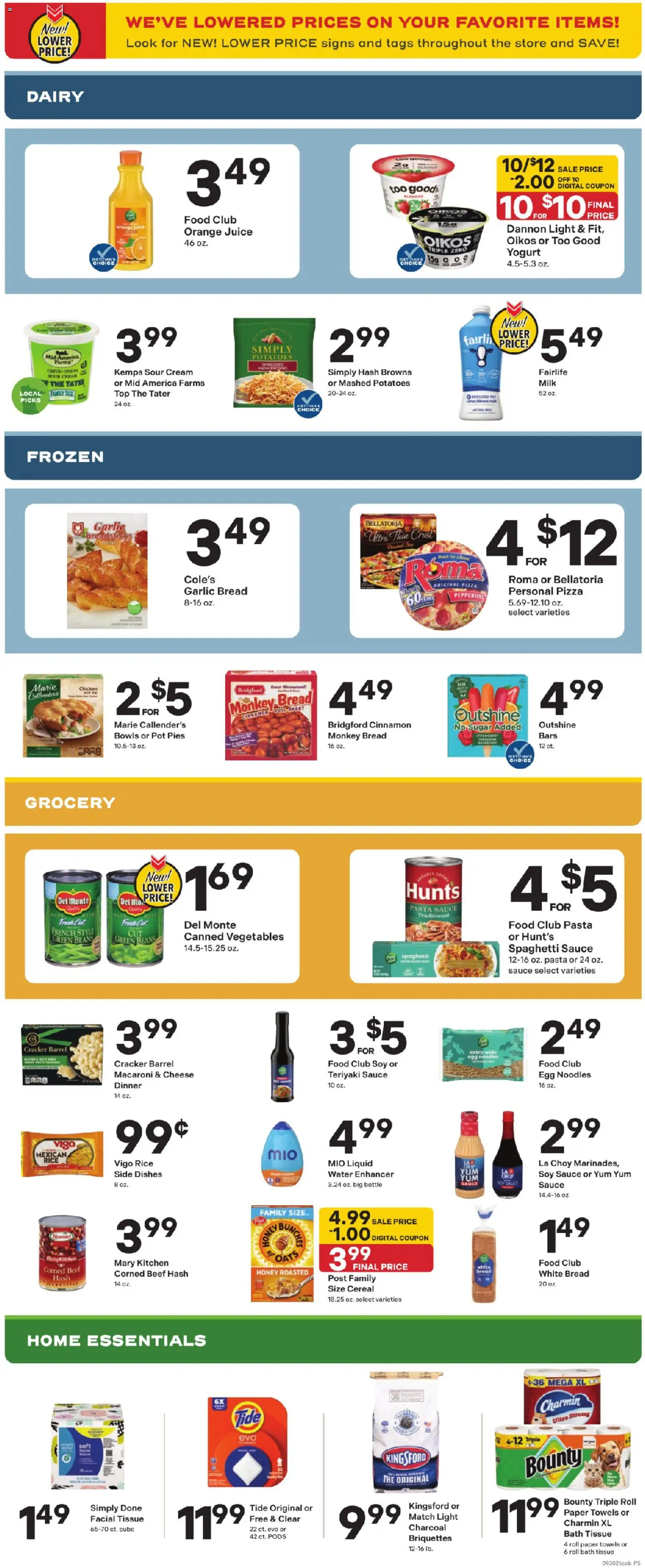 Coborn's Weekly Ad - valid from 09/30/2026 | Page: 5 | Products: Rice, Sour cream, Cream, Potatoes