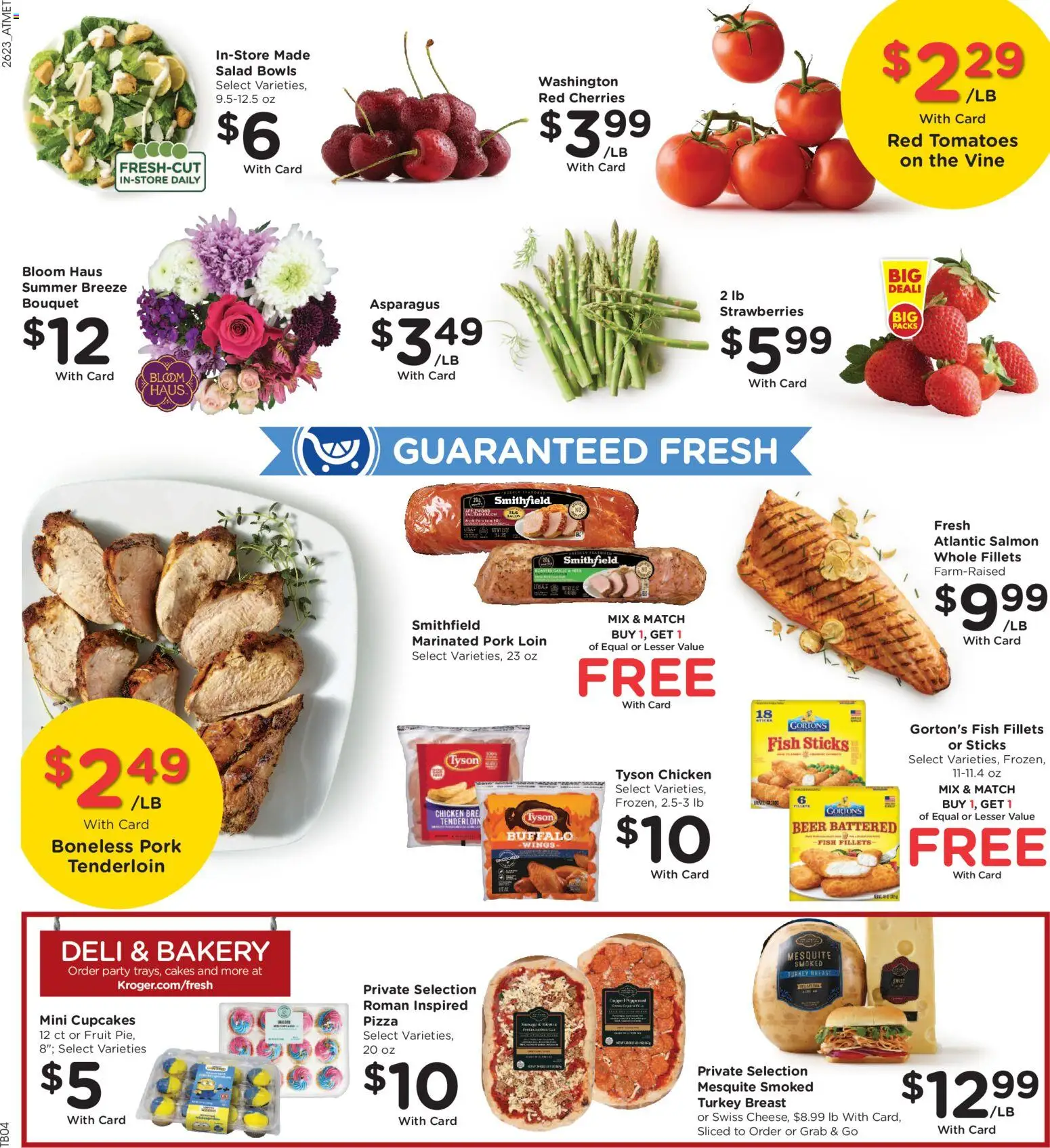 Kroger Weekly Ad - valid from 07/08/2026 | Page: 12 | Products: Cherries, Beer, Pork, Tomatoes