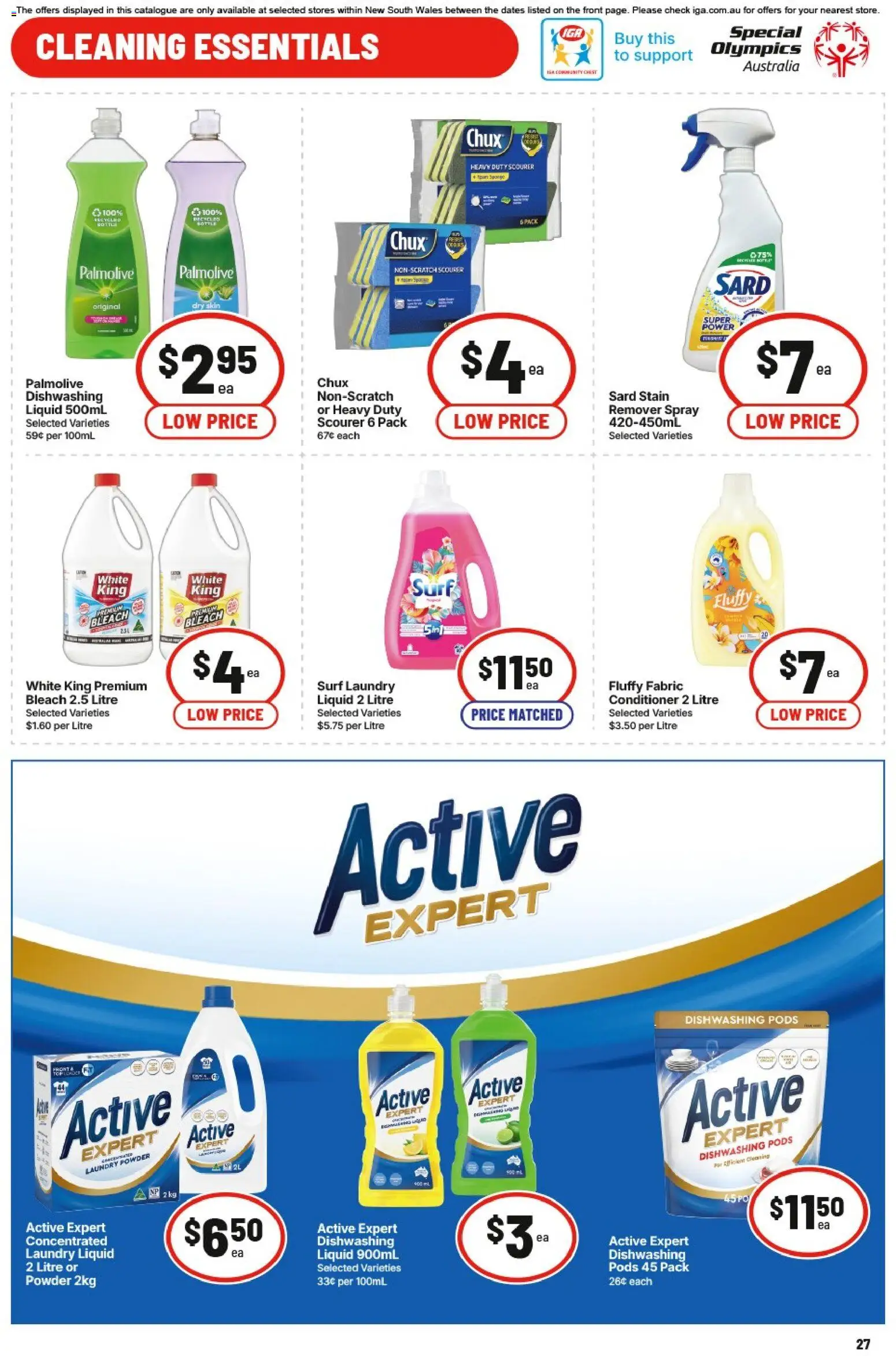 IGA catalogue - valid from 13.05.2026 | Page: 27 | Products: Cleaner, Sponge, Lemon, Bathroom