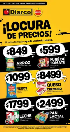 Vista previa Diarco - Especial Locura De Precios válido desde el 29/06/2026