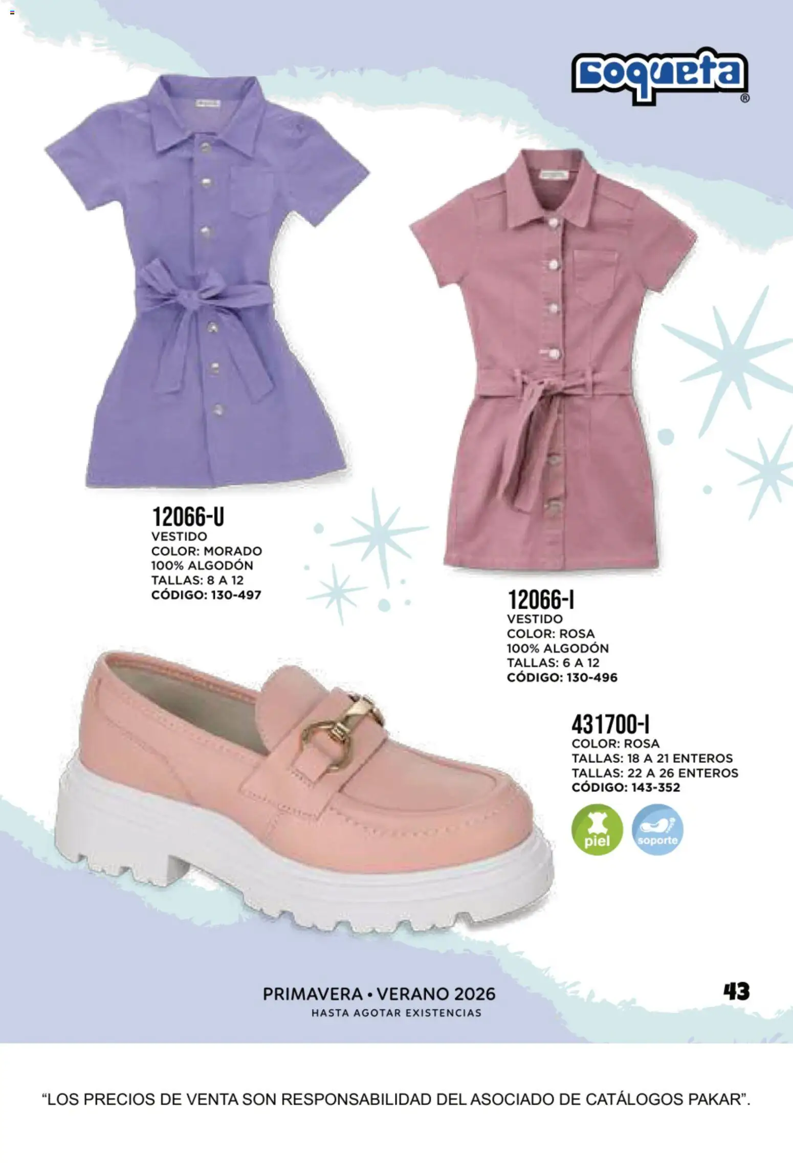Nuevas ofertas de SC Pakar válidas en toda la República Mexicana desde el 14/09/2026. ¡Encuentra las mejores ofertas en SC Pakar catálogo Coqueta! | Página: 43 | Productos: Algodón, Vestido