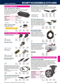 Preview of Jaycar Engineering & Scientific Catalogue 2025/2026  - valid from 09.07.2025 | Page: 477 | Products: Suit, Accessories, Audio, Microphone