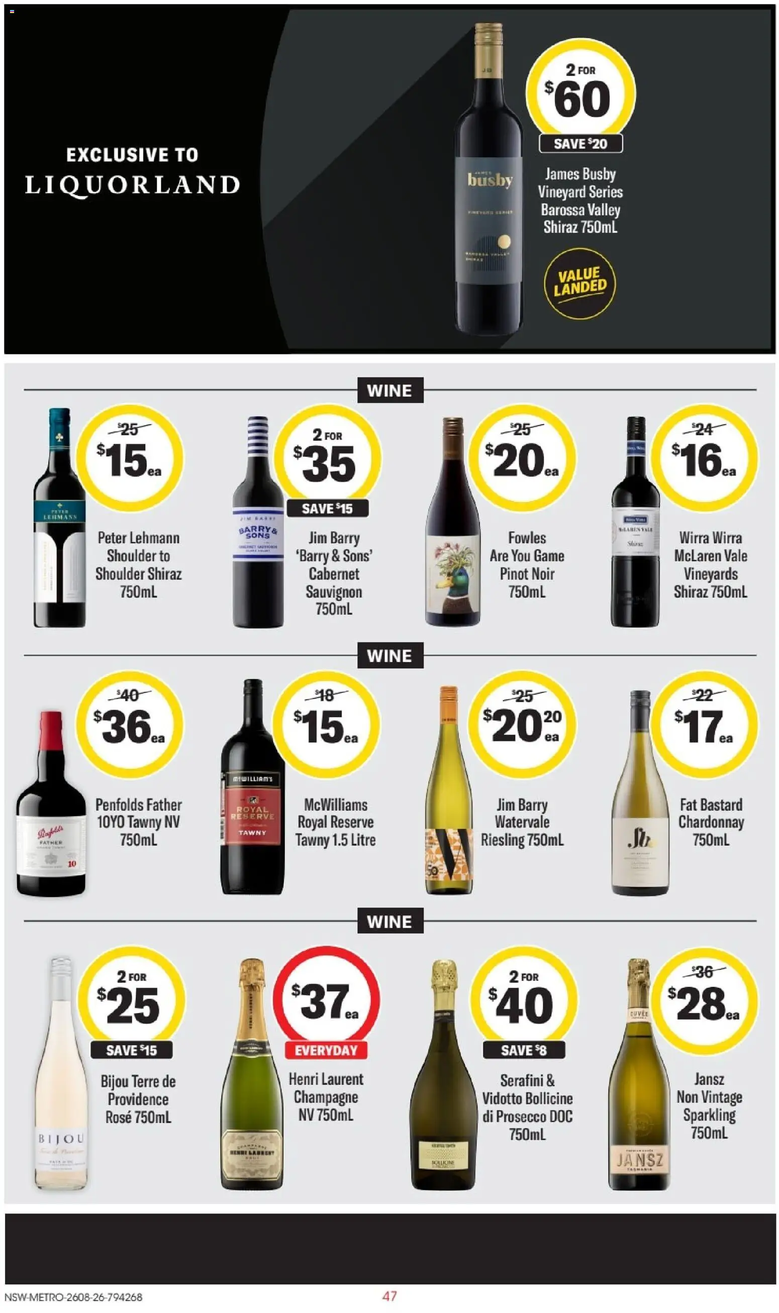 Liquorland catalogue - valid from 26/08/2026 | Page: 2 | Products: Champagne, Wine, Prosecco, Game