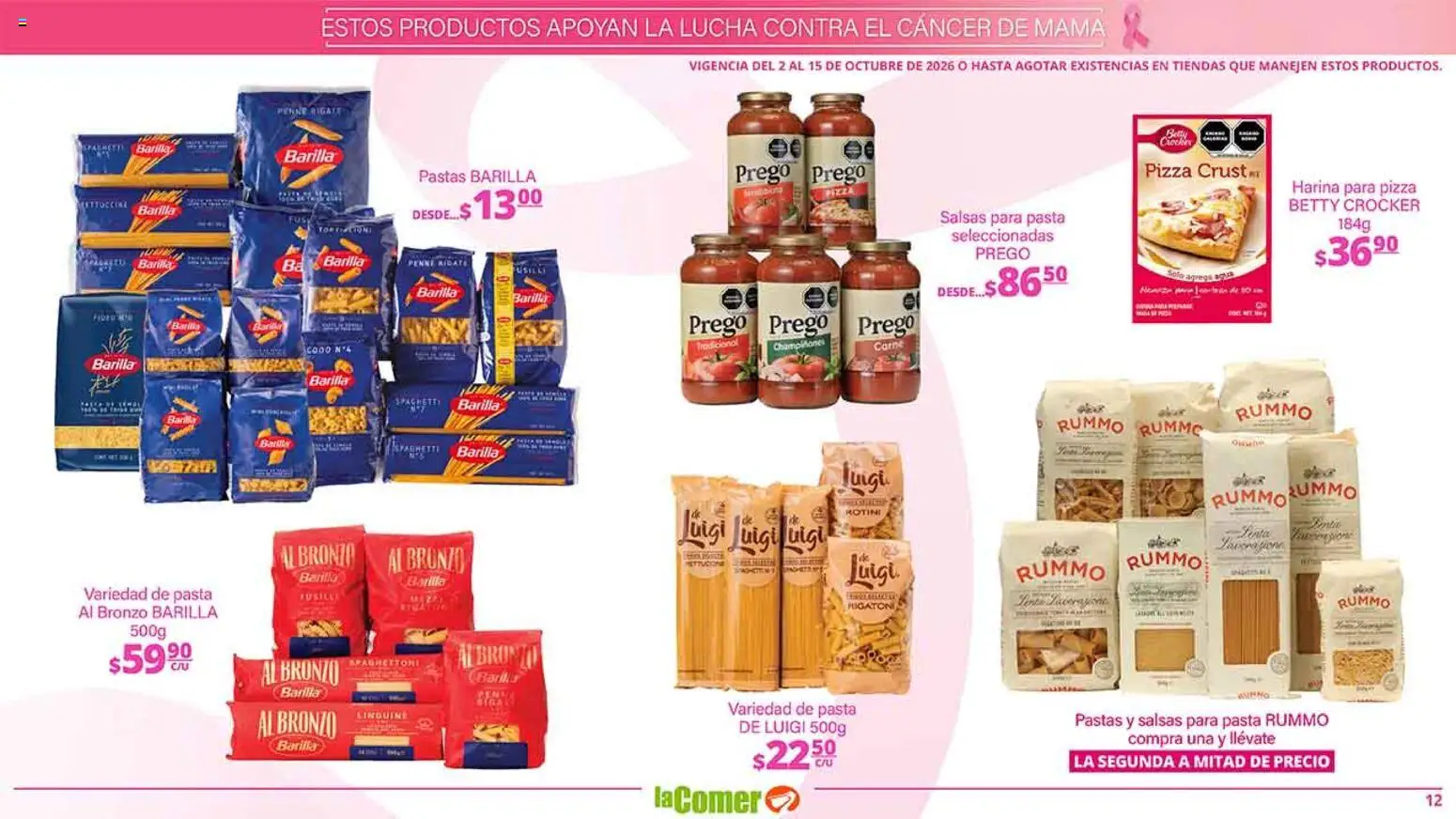 Nuevas ofertas de La Comer válidas en toda la República Mexicana desde el 02/10/2026. ¡Encuentra las mejores ofertas en La Comer folleto es la tienda rosa! | Página: 12