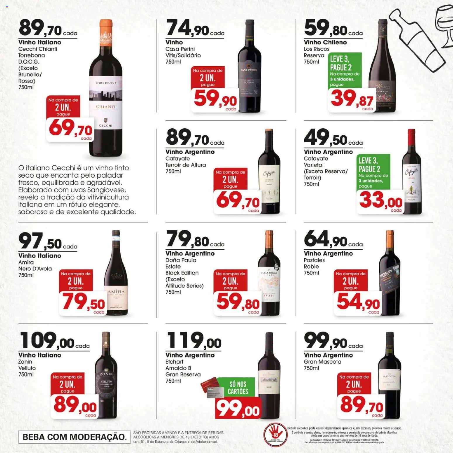 Zaffari Folheto - válido de 25/06/2026 | Página: 11 | Produtos: Vinho, Bebida, Uvas