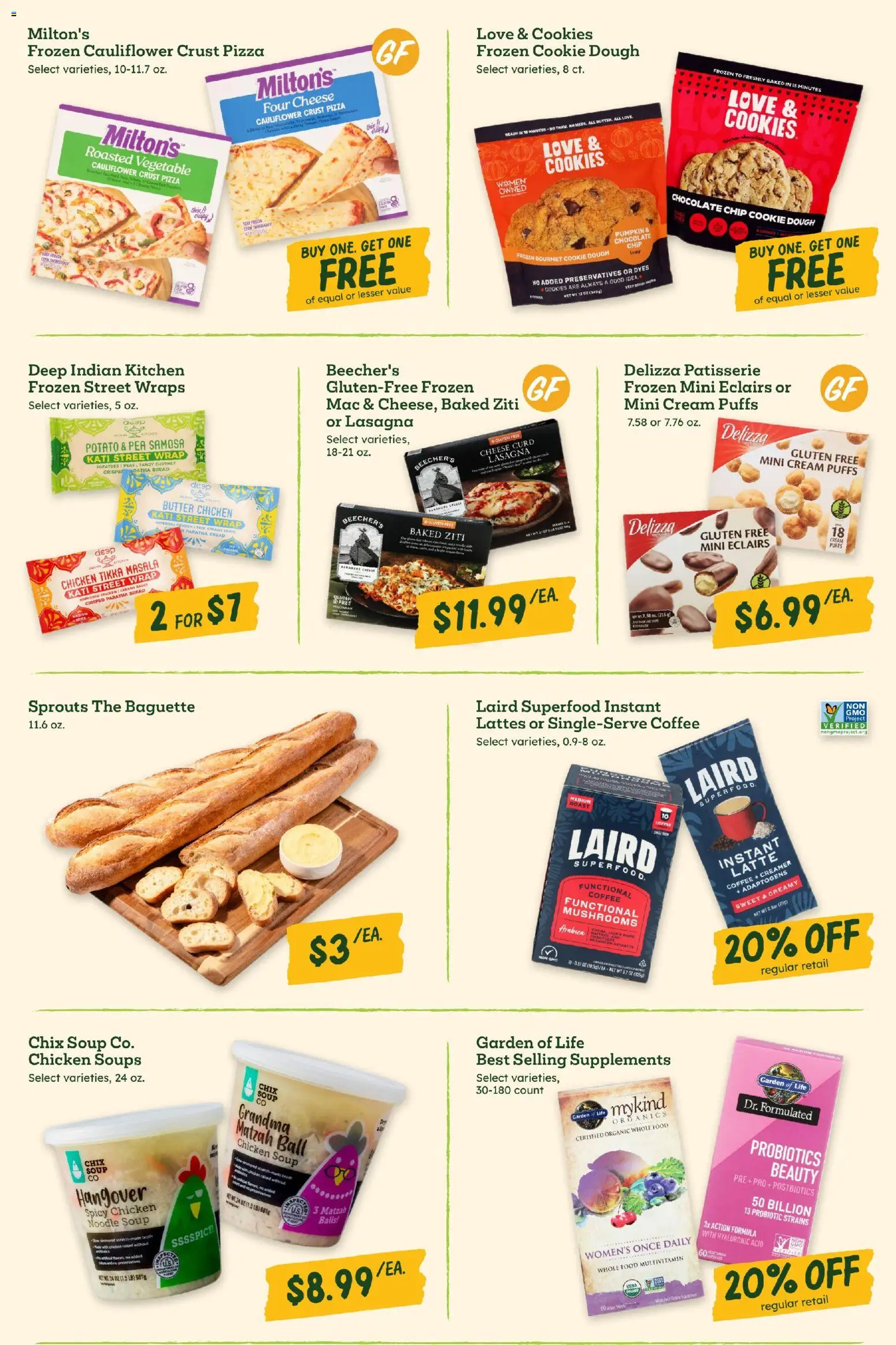 Sprouts Weekly Ad - valid from 09/16/2026 | Page: 7 | Products: Chicken, Bread, Pea, Lasagna