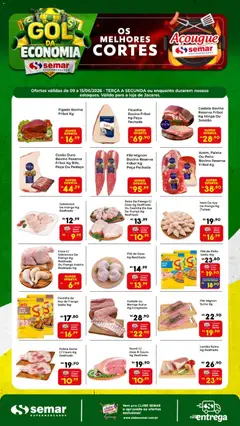 Semar Supermercado ofertas Açougue - Pré-Visualização do folheto da loja Semar Supermercado, válido de 09.06.2026