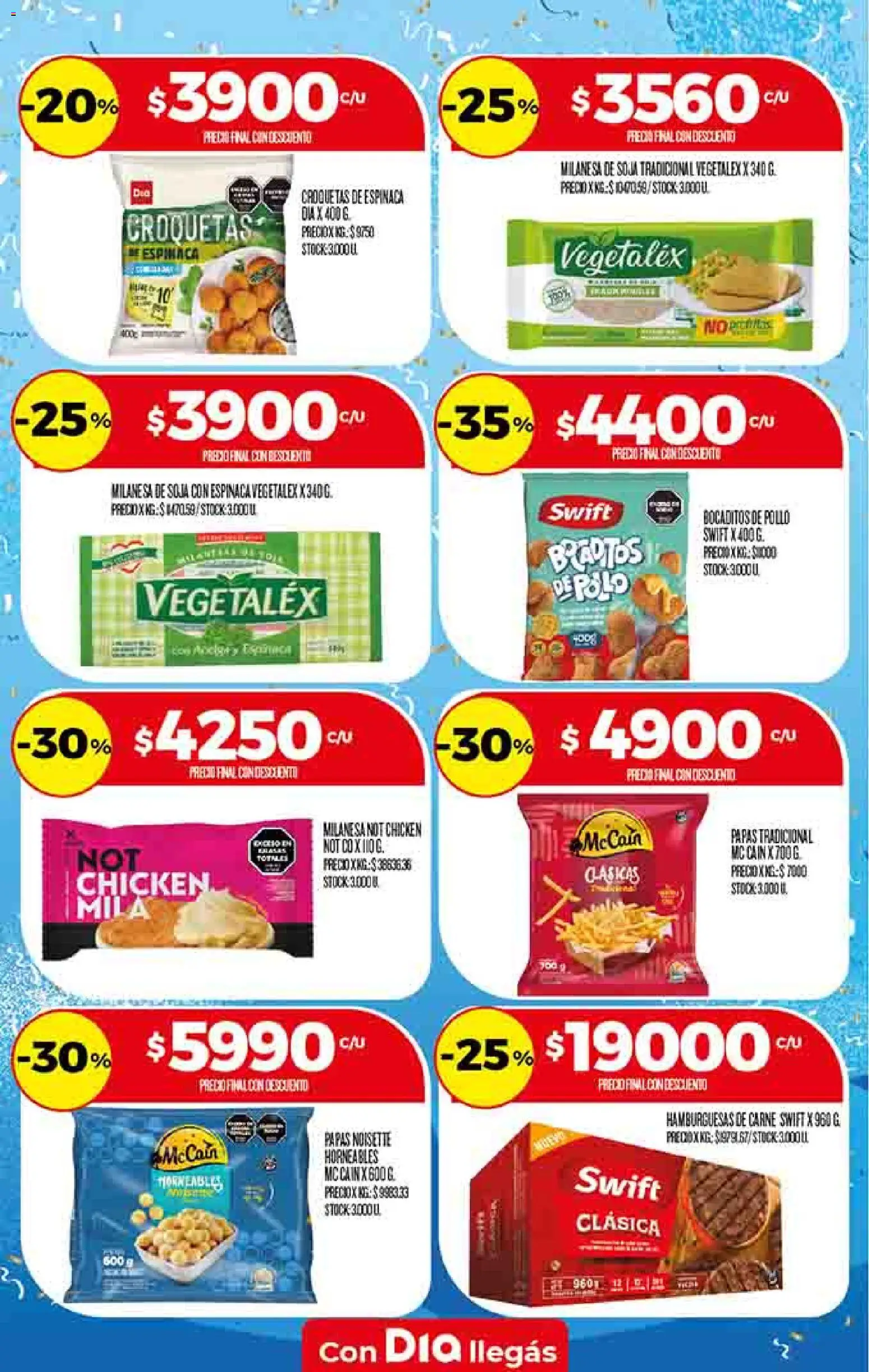 Supermercado DIA Ofertas │ válido desde el 17.06.2026 | Página: 19 | Productos: Pollo, Milanesa, Espinaca