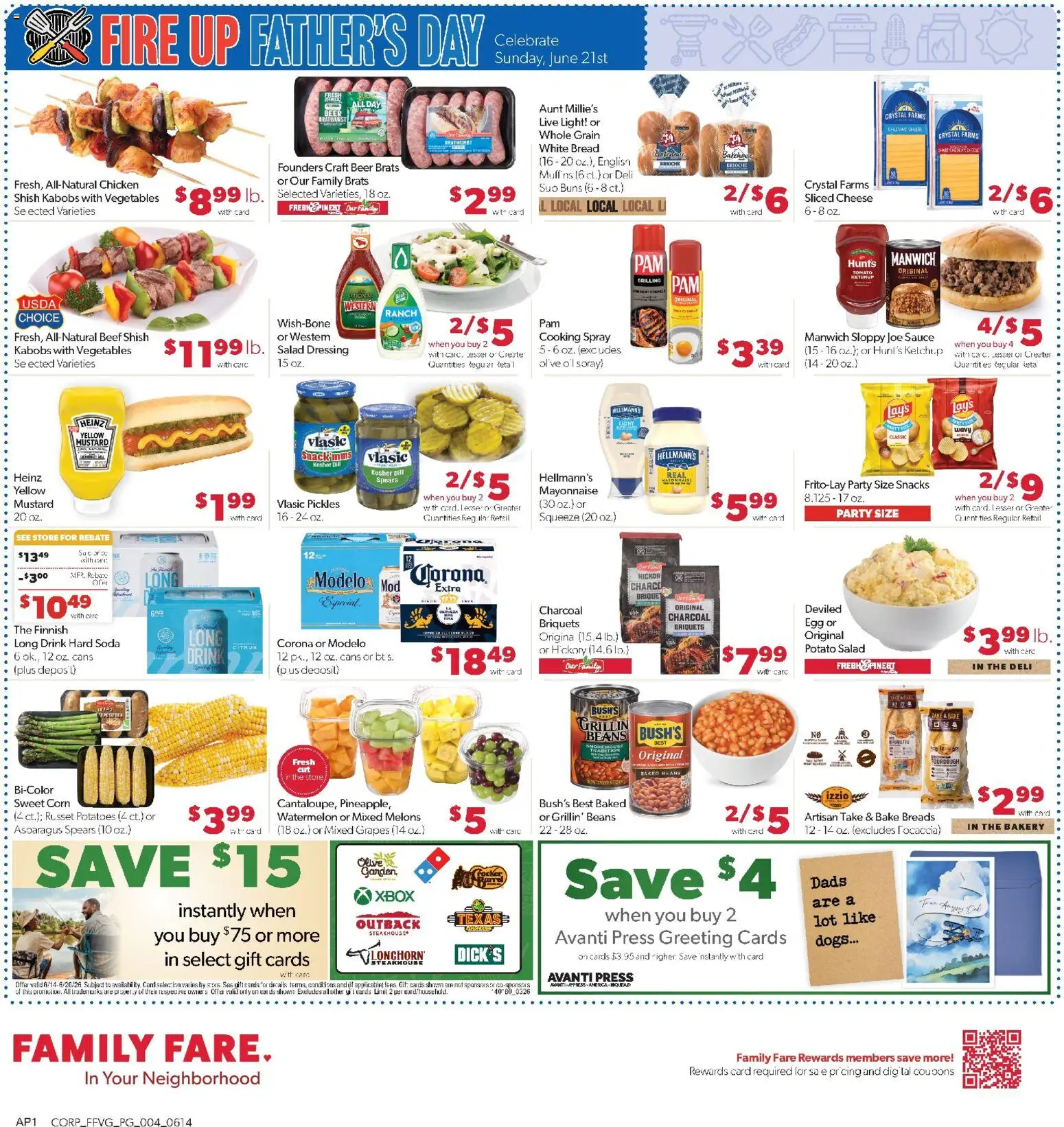 Family Fare Weekly Ad - MI - valid from 14.06.2026 | Page: 4 | Products: Press, Beer, Sauce, Grapes