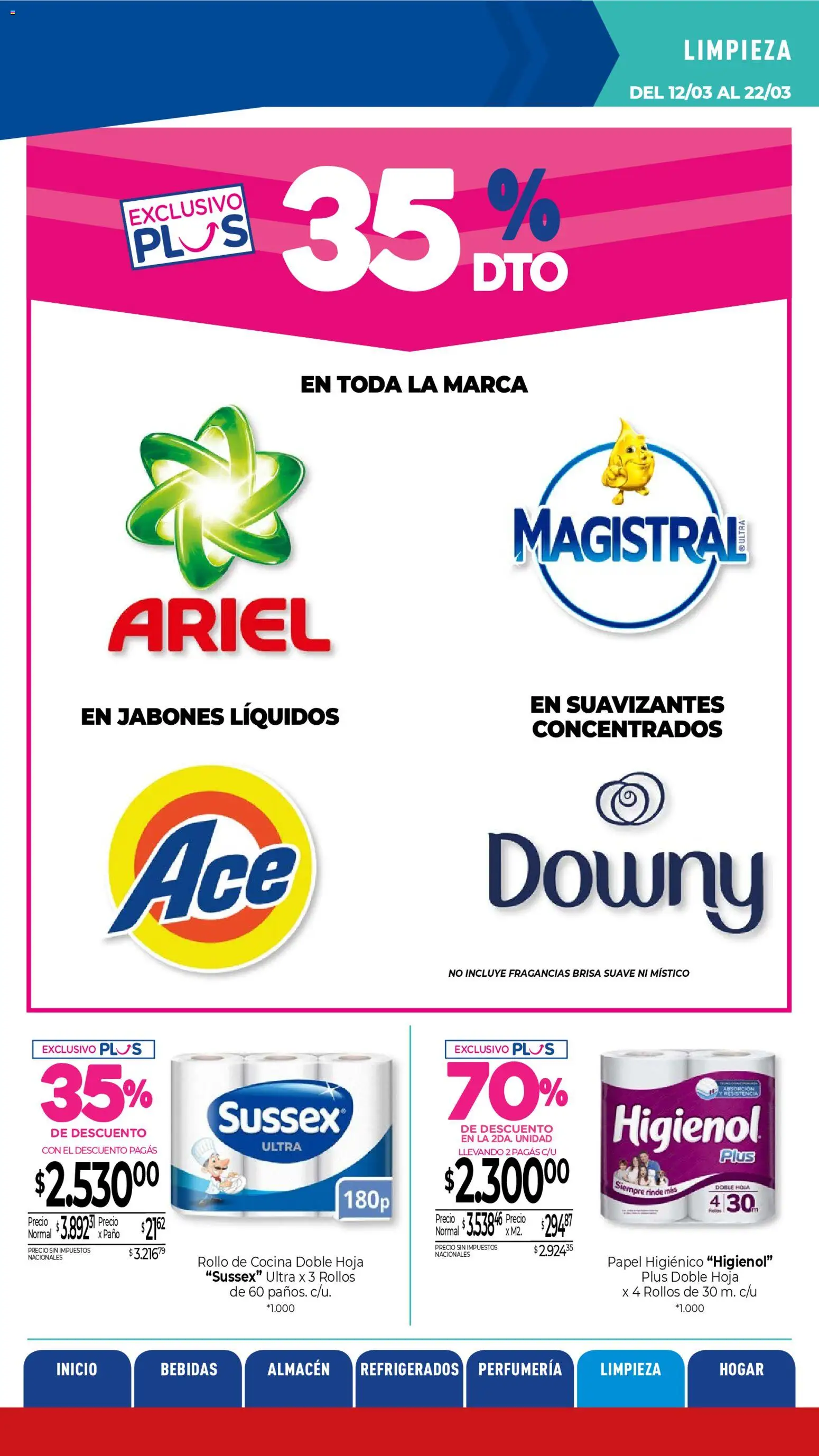 La Anonima catálogo │ válido desde el 13.03.2026 | Página: 29 | Productos: Papel higiénico, Cocina