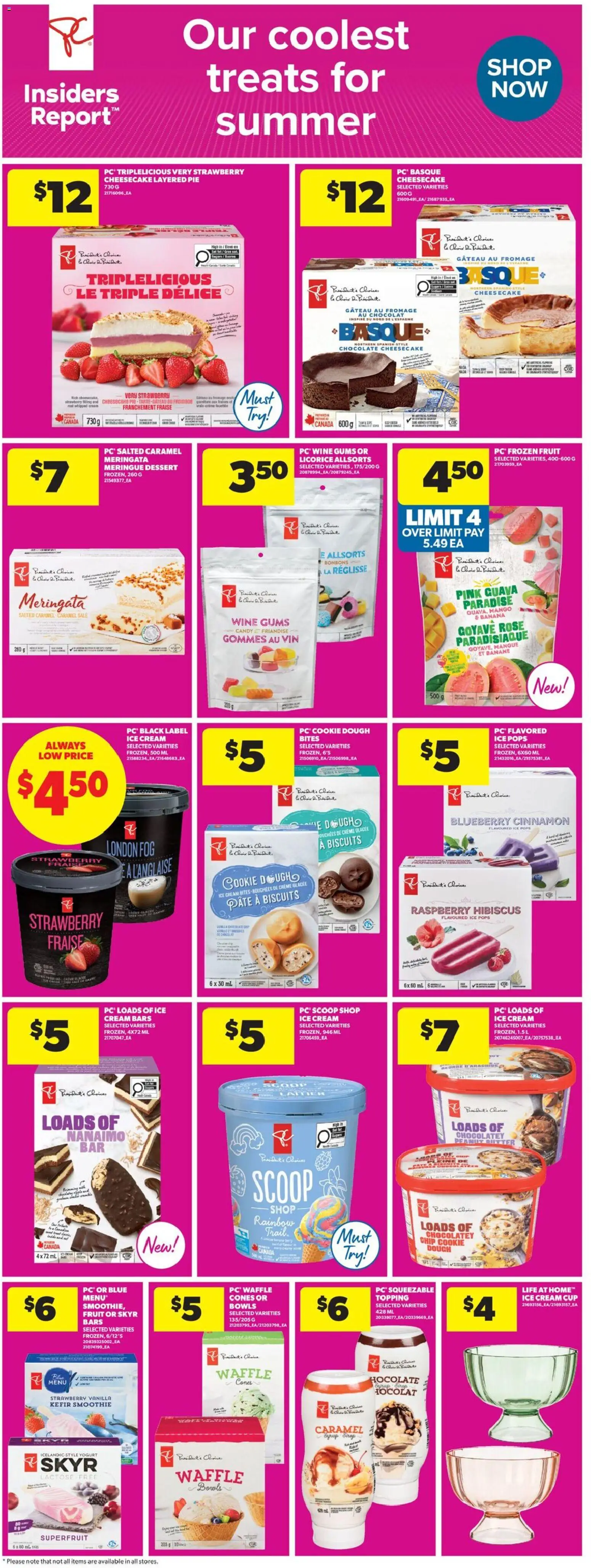 Real Canadian Superstore flyer valid from 21.05.2026 | Page: 10 | Products: Cream, Ice cream, Chocolate, Wine