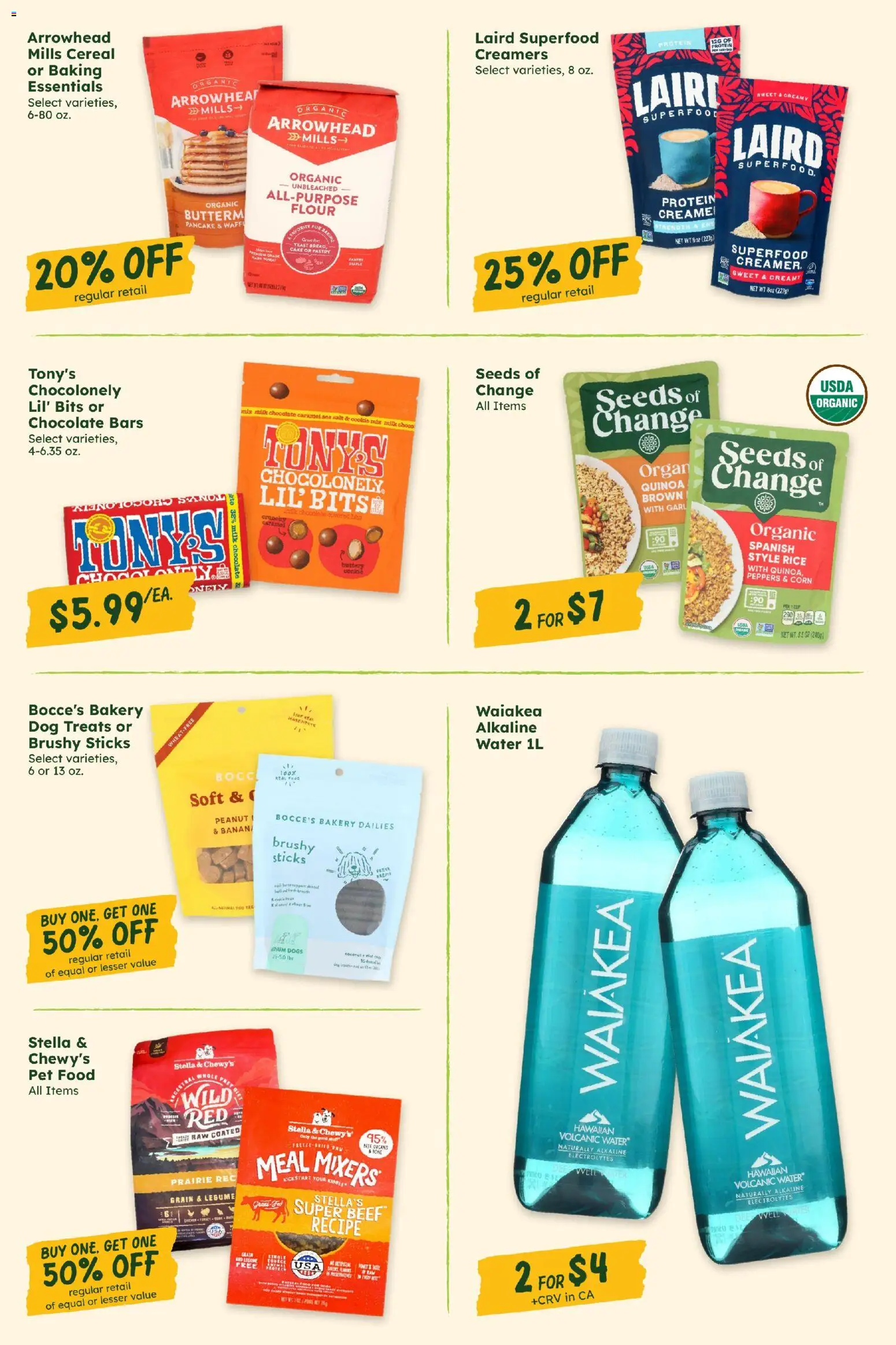 Sprouts Monthly Ad - valid from 08/26/2026 | Page: 14 | Products: Dog Treats, Chocolate, Cake, Flour