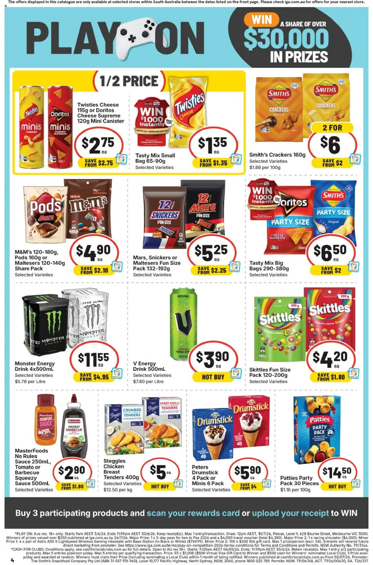 IGA catalogue - valid from 10.06.2026 | Page: 5 | Products: Energy drink, Chicken, Phone, Bag