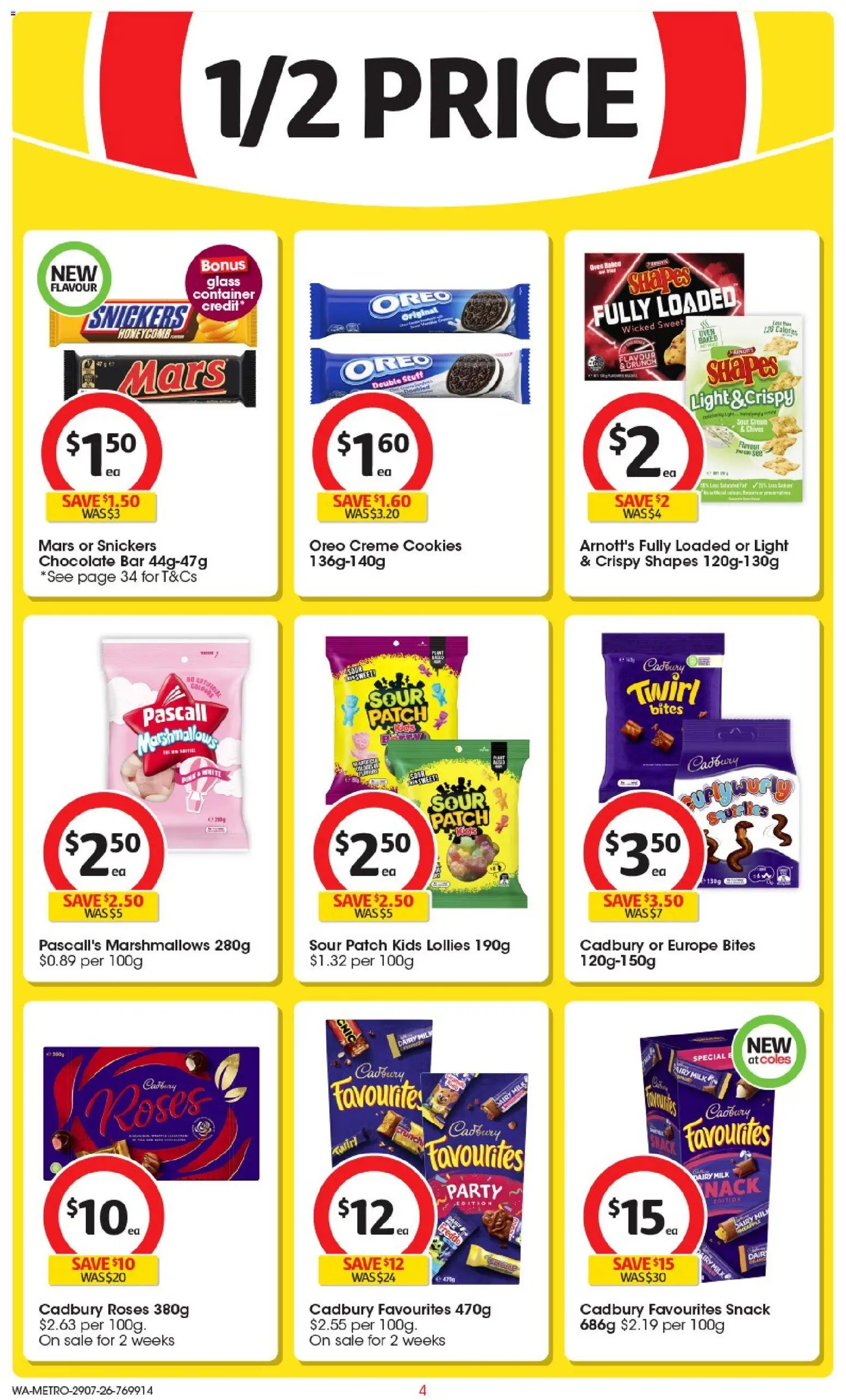 Coles catalogue - valid from 29/07/2026 | Page: 4 | Products: Crackers, Plant, Sour cream, Lollies